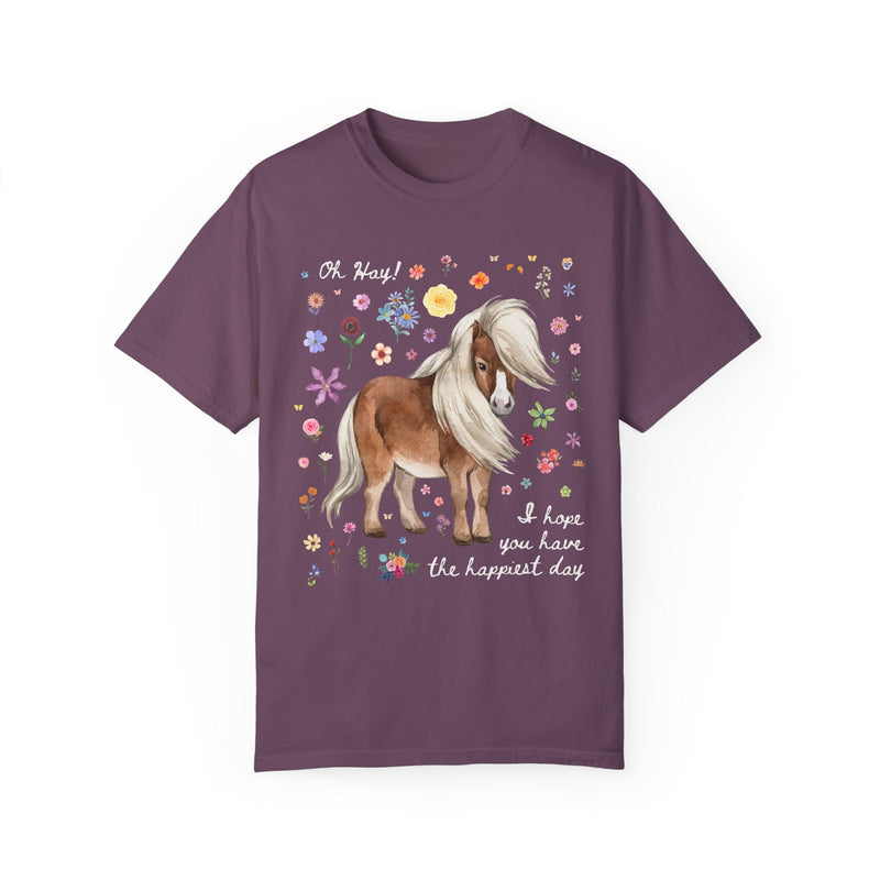 Positive Affirmation Tee with Mini Horse - Opal and June