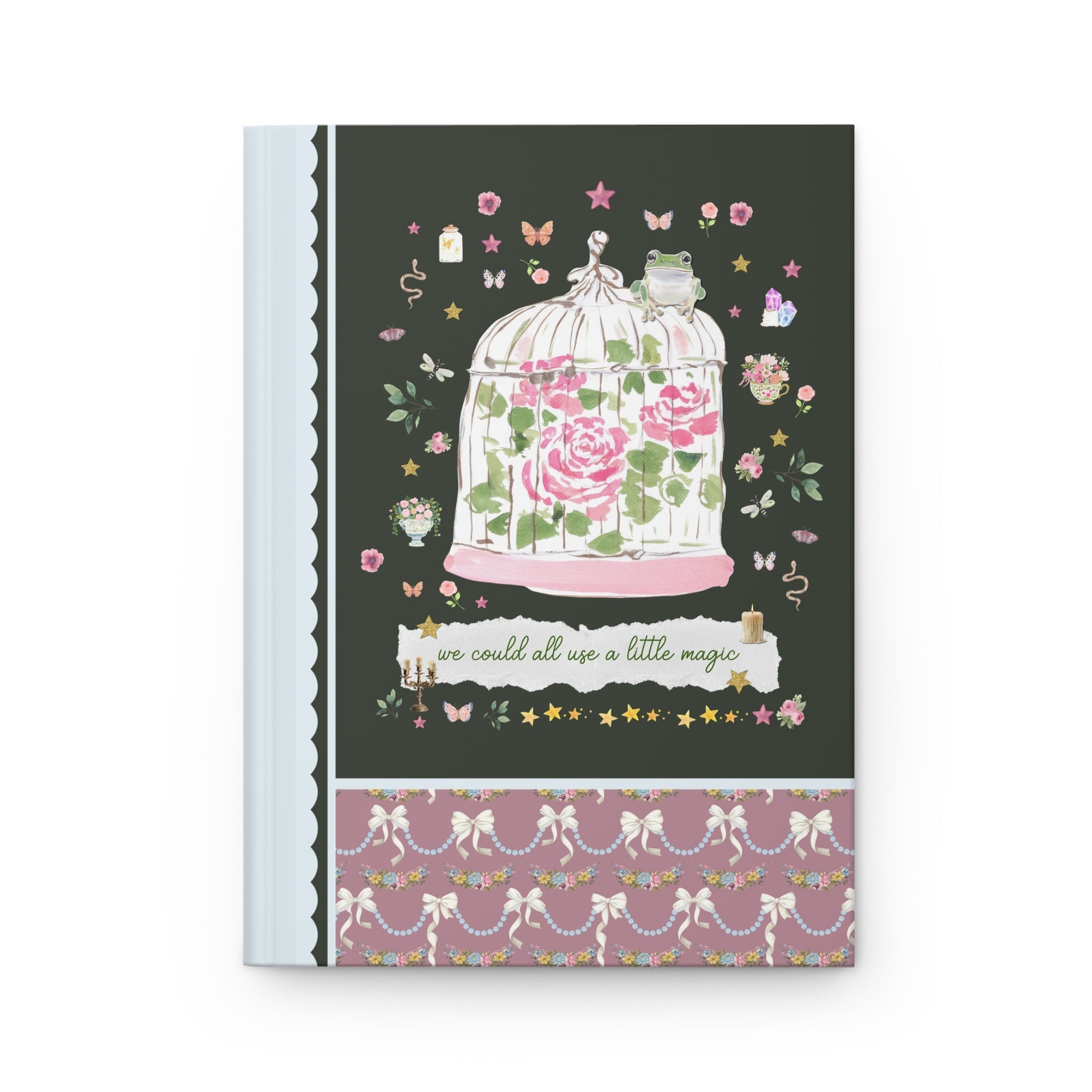 Preppy Rose Spellbook Notebook - Opal and June