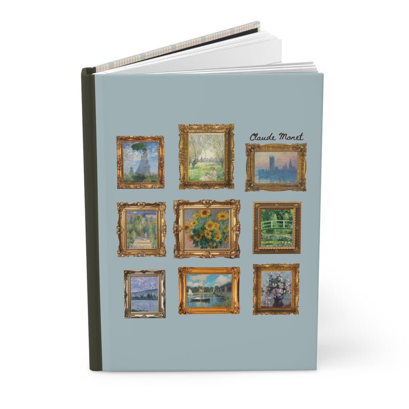 Pretty Claude Monet Art History Hardcover Notebook: Cute European Art Historic Gift for Humanities Major, Friend Who Loves Impressionost Art - Opal and June