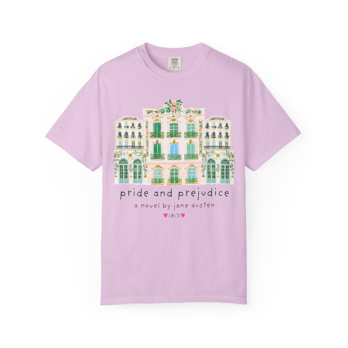 Pride and Prejudice: A Novel by Jane Austen, Cute Romance Reader Bookish T-Shirt for Classic Literature Reader, 19th Century Book Lover Gift - Opal and June