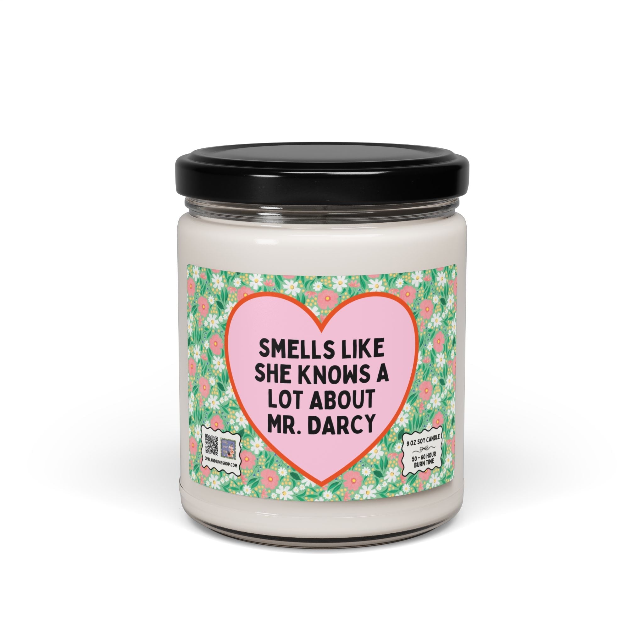 Pride and Prejudice Bookish Candle for Jane Austen Bookworm Who Loves Mr. Darcy, Funny Saying Romance Reader Present, Classic Literature - Opal and June