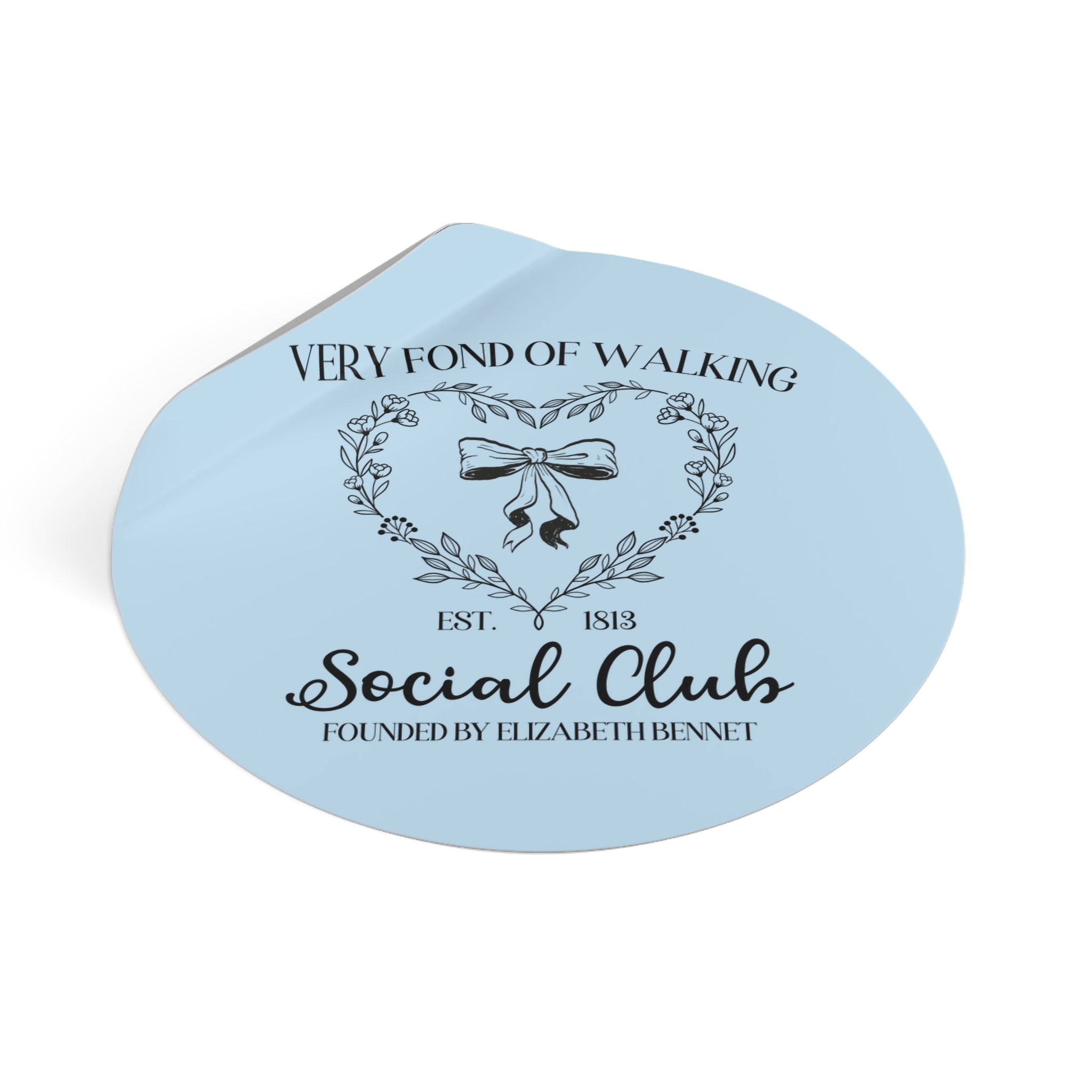 Pride and Prejudice Sticker for Bookworm Who Loves Elizabeth Bennet, Cute Jane Austen Gift, Romance Reader, 19th Centry Classic Literature - Opal and June