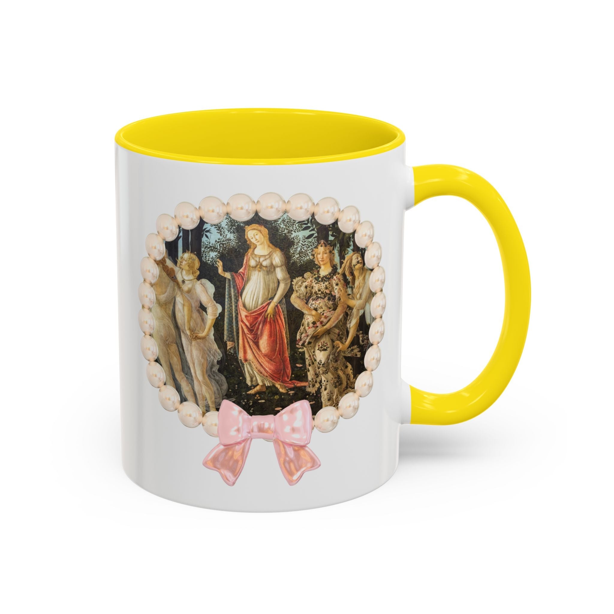Primavera by Sandro Botticelli Coffee Mug: Italian Renaissance Famous Painting, 15th Century Artwork, Art History Present for Humanites Major - Opal and June