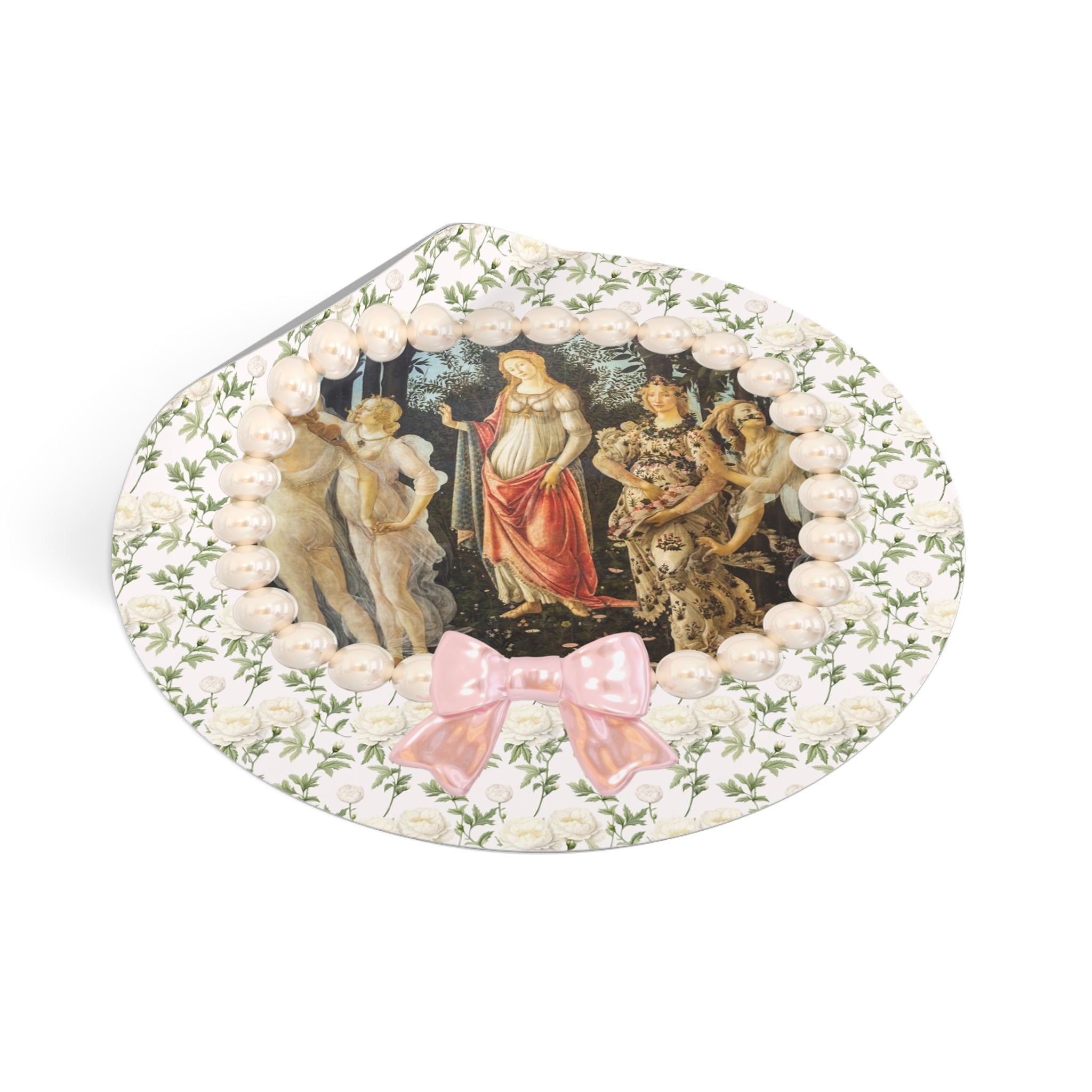 Primavera by Sandro Botticelli Sticker: Italian Renaissance Famous Painting, 15th Century Artwork, Art History Present for Humanites Major - Opal and June