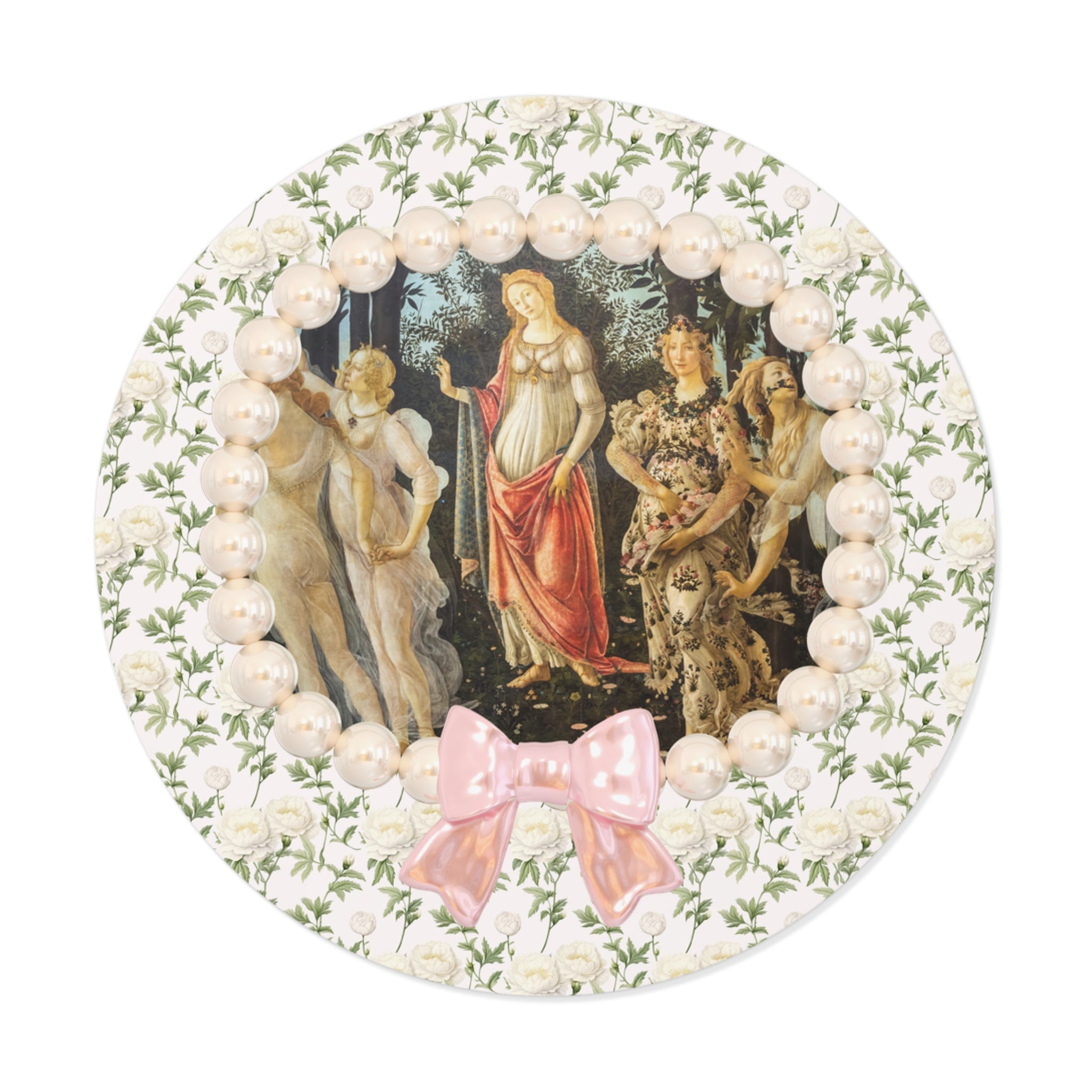 Primavera by Sandro Botticelli Sticker: Italian Renaissance Famous Painting, 15th Century Artwork, Art History Present for Humanites Major - Opal and June