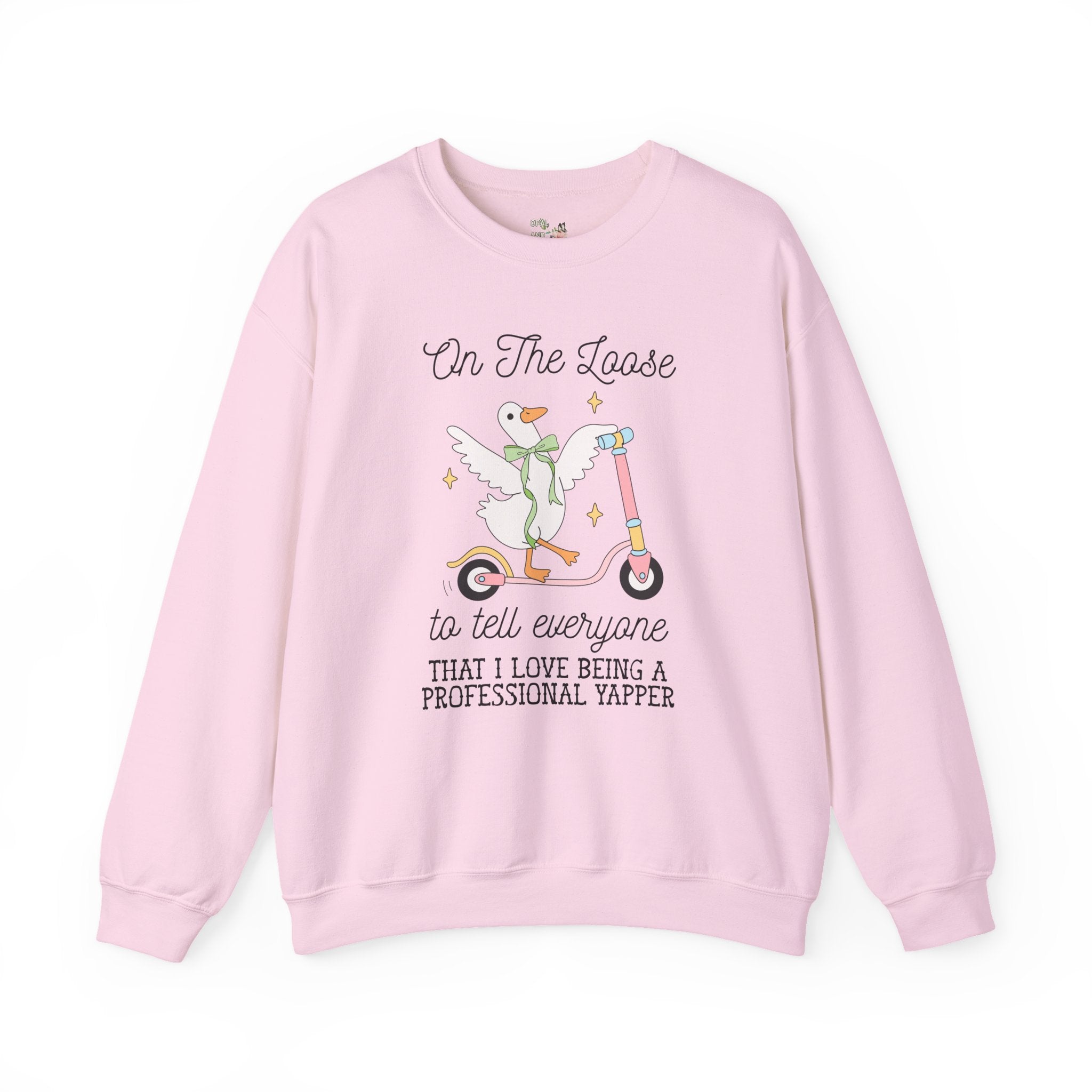 Professional Yapper Speech Therapist Sweatshirt, Silly Goose 90s Aesthetic Shirt, Speech Pathology, Speech Therapy Teacher Appreciation Gift - Opal and June