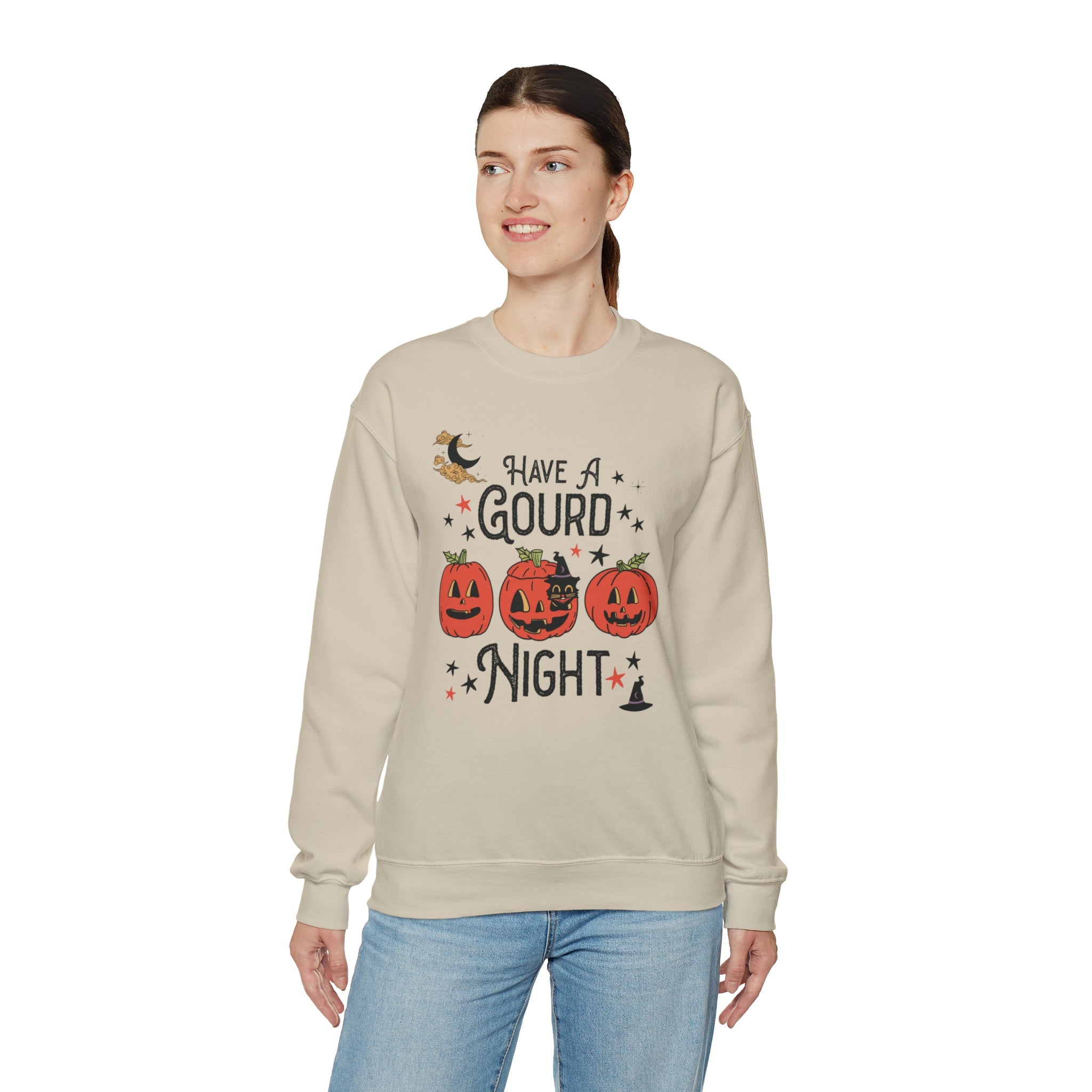 Punny Halloween Crewneck for Fall: Have A Gourd Night - Opal and June