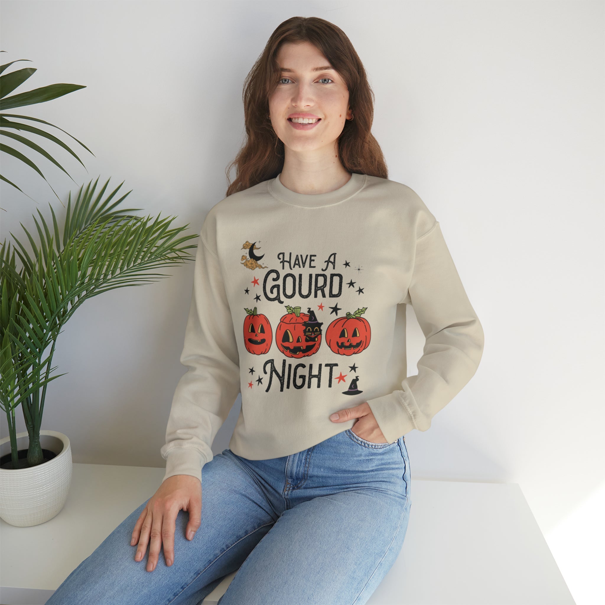 Punny Halloween Crewneck for Fall: Have A Gourd Night - Opal and June