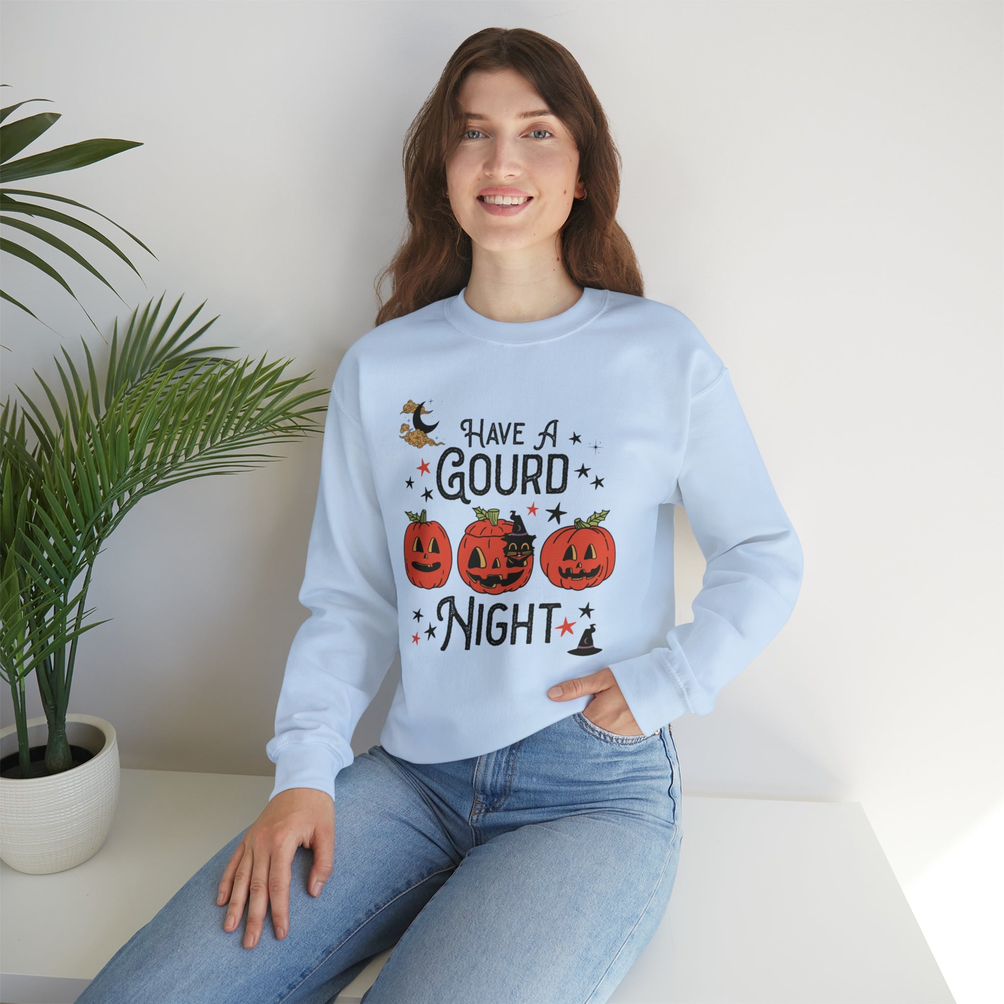 Punny Halloween Crewneck for Fall: Have A Gourd Night - Opal and June