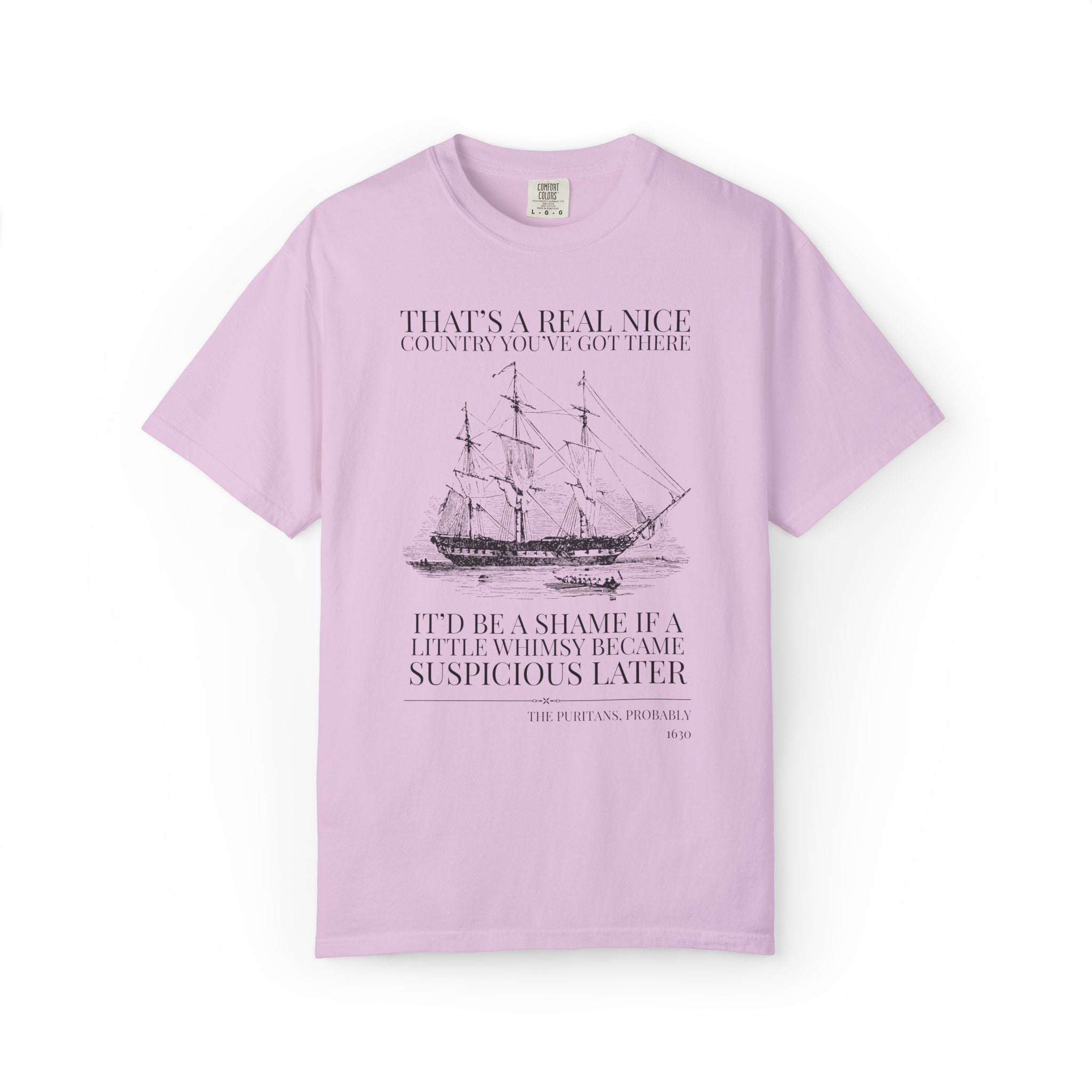 Puritan American History T-Shirt for Early US History Buff, Salem Witch Trials, Spooky History, 17th Century History, Religious History Tee - Opal and June