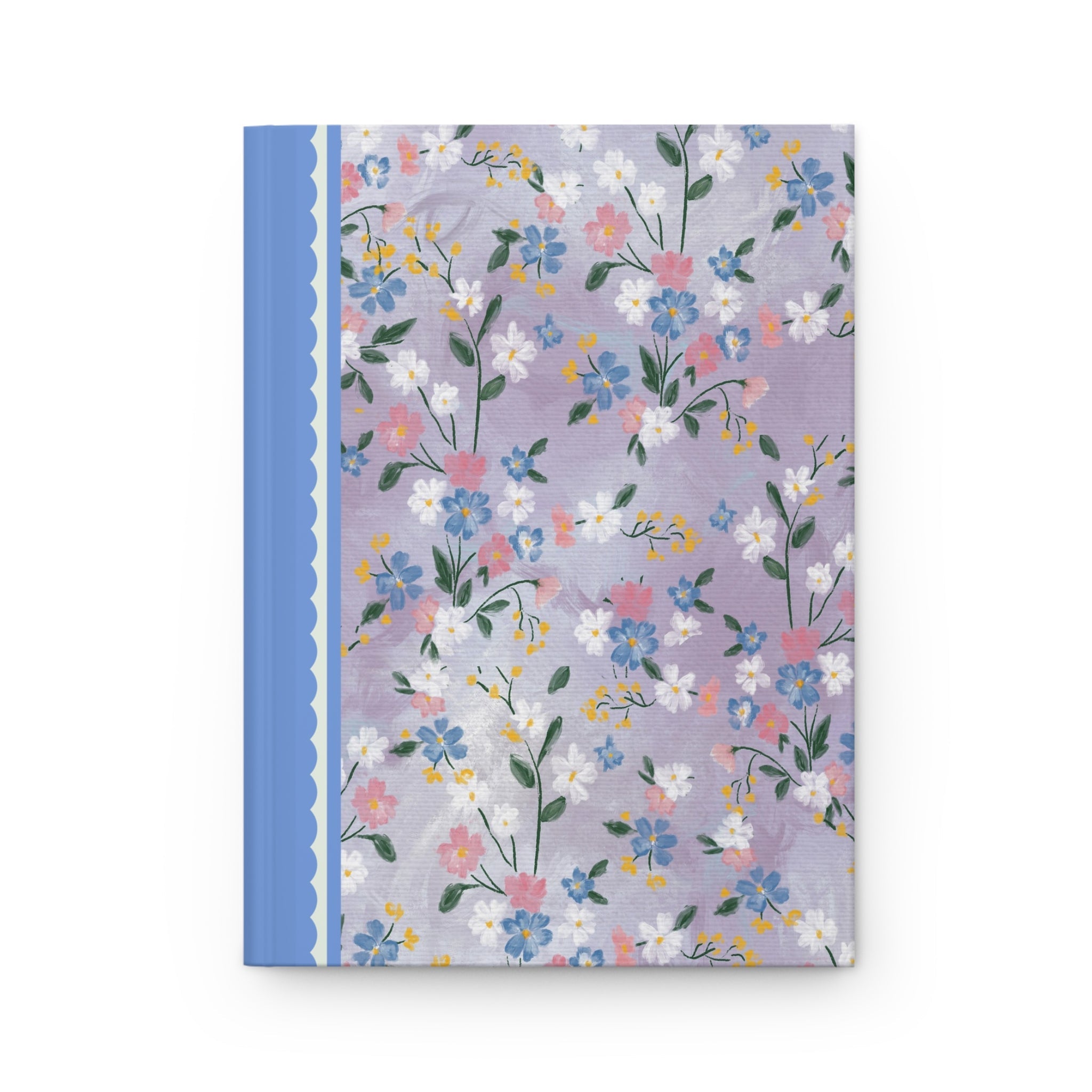 Purple and Blue Flower Notebook - Opal and June