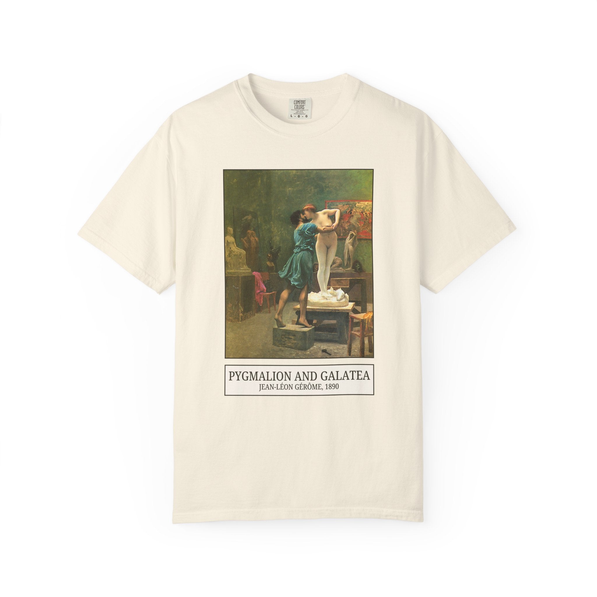 Pygmalion and Galatea by Jean - Leon Gerome, 19th Century Art History Tee Shirt, Gift for Humanites Major or Art Historian, Greek Mythology - Opal and June