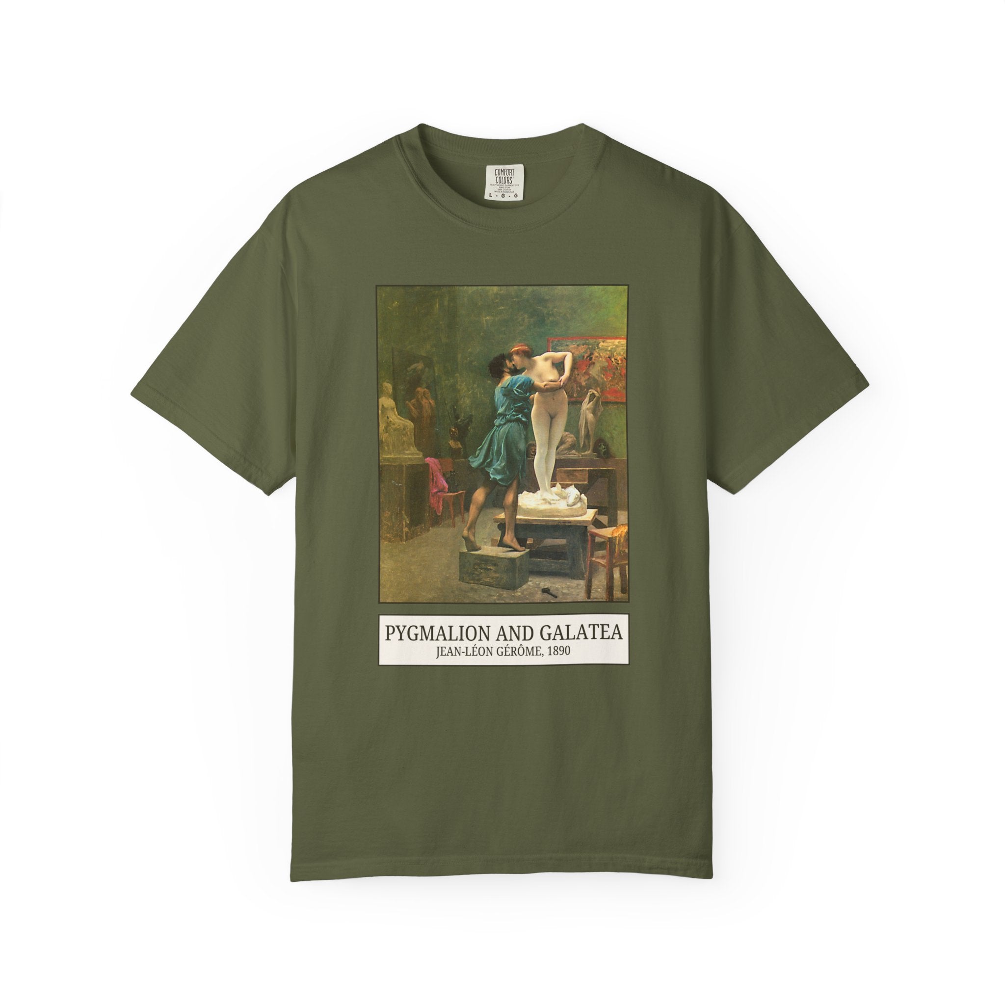 Pygmalion and Galatea by Jean - Leon Gerome, 19th Century Art History Tee Shirt, Gift for Humanites Major or Art Historian, Greek Mythology - Opal and June