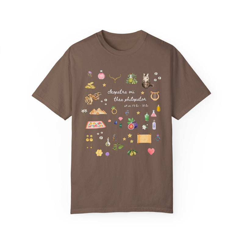 Queen Cleopatra Ancient Egyptian History Shirt for Social Studies Teacher or History Major, Boho Goblincore Maximalist Womens History Tee - Opal and June