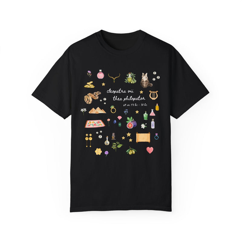 Queen Cleopatra Ancient Egyptian History Shirt for Social Studies Teacher or History Major, Boho Goblincore Maximalist Womens History Tee - Opal and June
