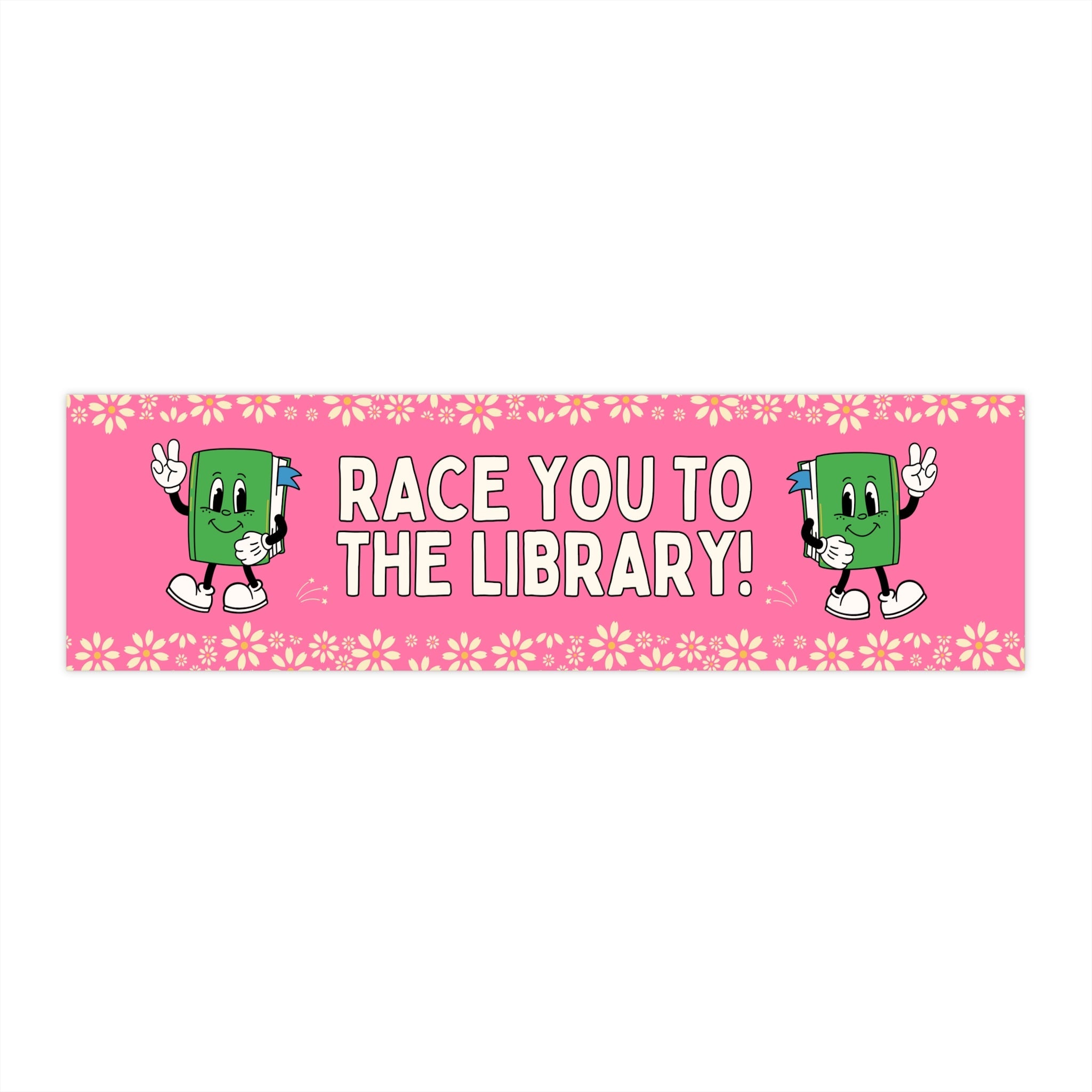 Race You To The Library in Pink - Opal and June