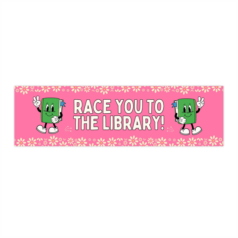 Race You To The Library in Pink - Opal and June