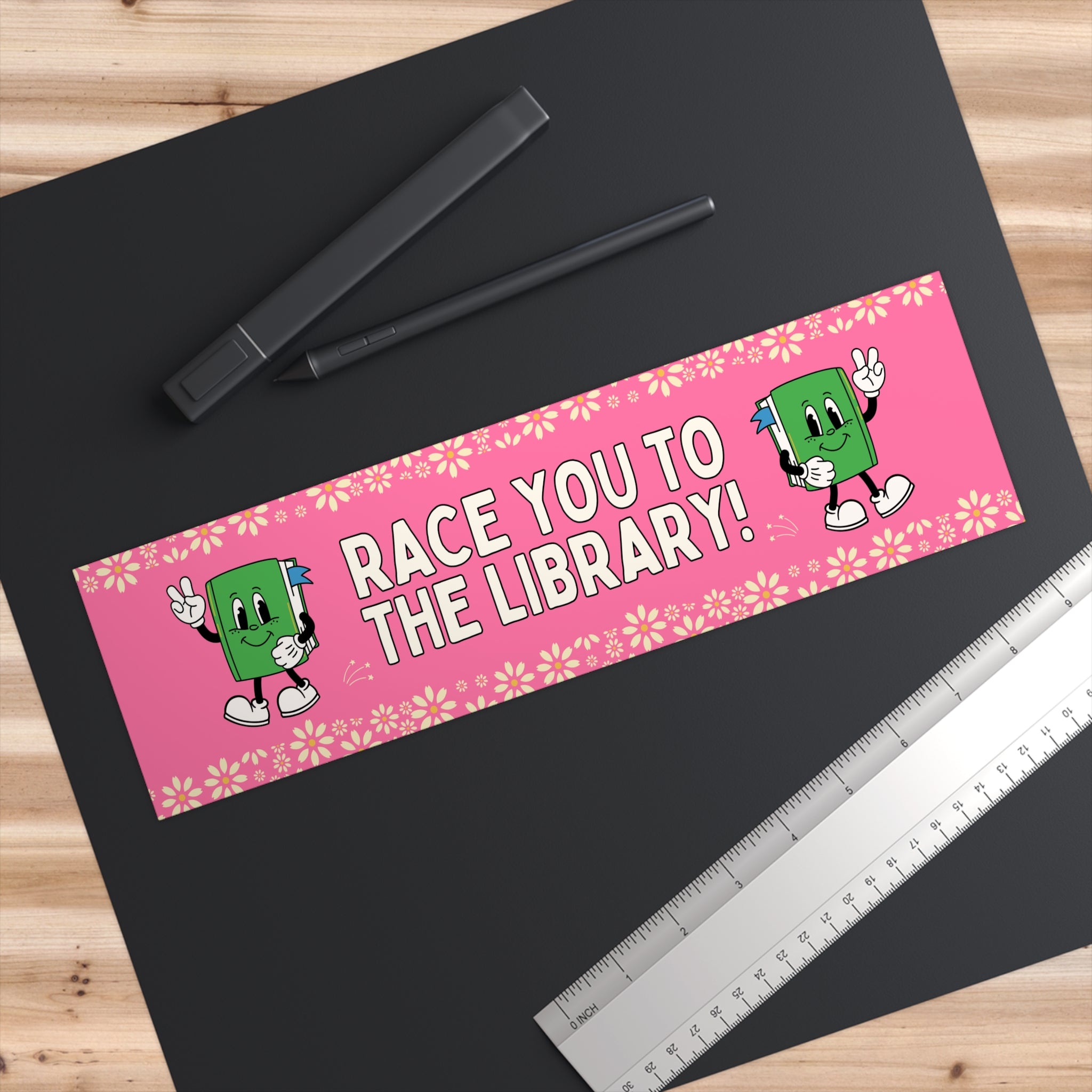 Race You To The Library in Pink - Opal and June