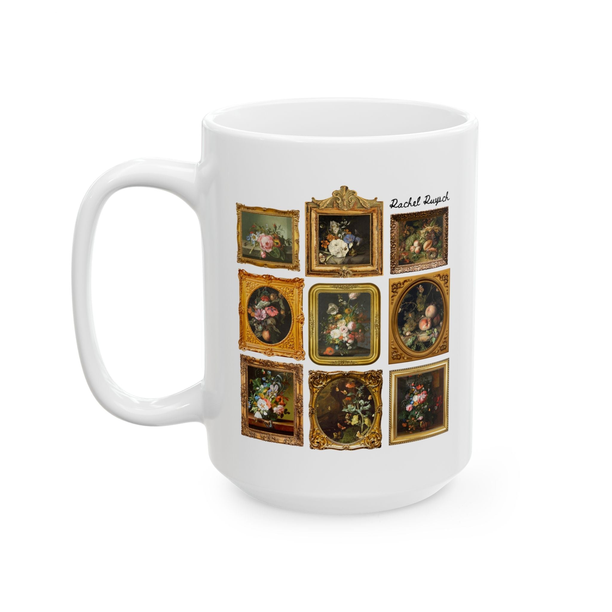 Rachel Ruysch Famous Painting of Flowers Mug