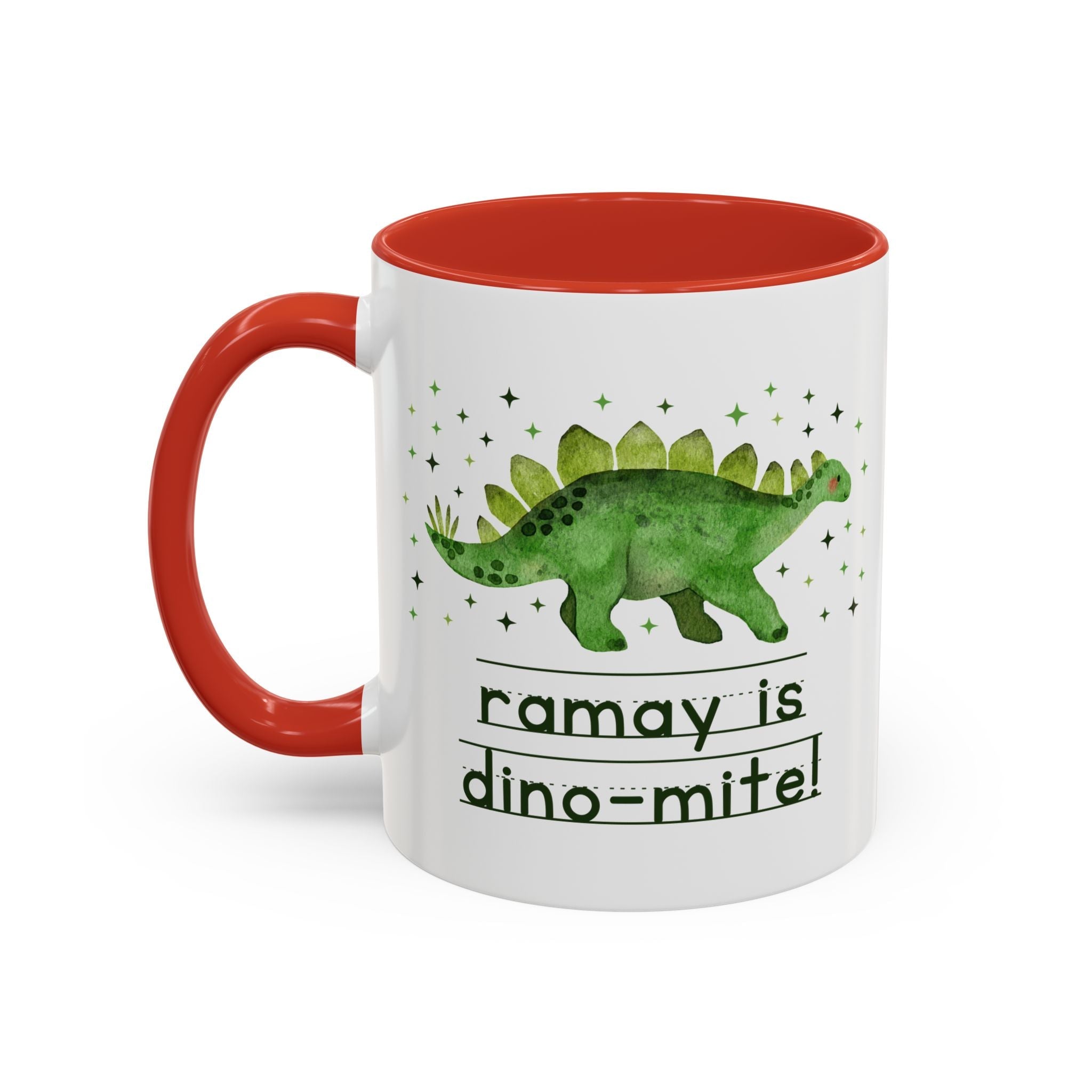 Ramay Junior High School 11 Oz Coffee Mug: Ramay is Dino - Mite! - Opal and June