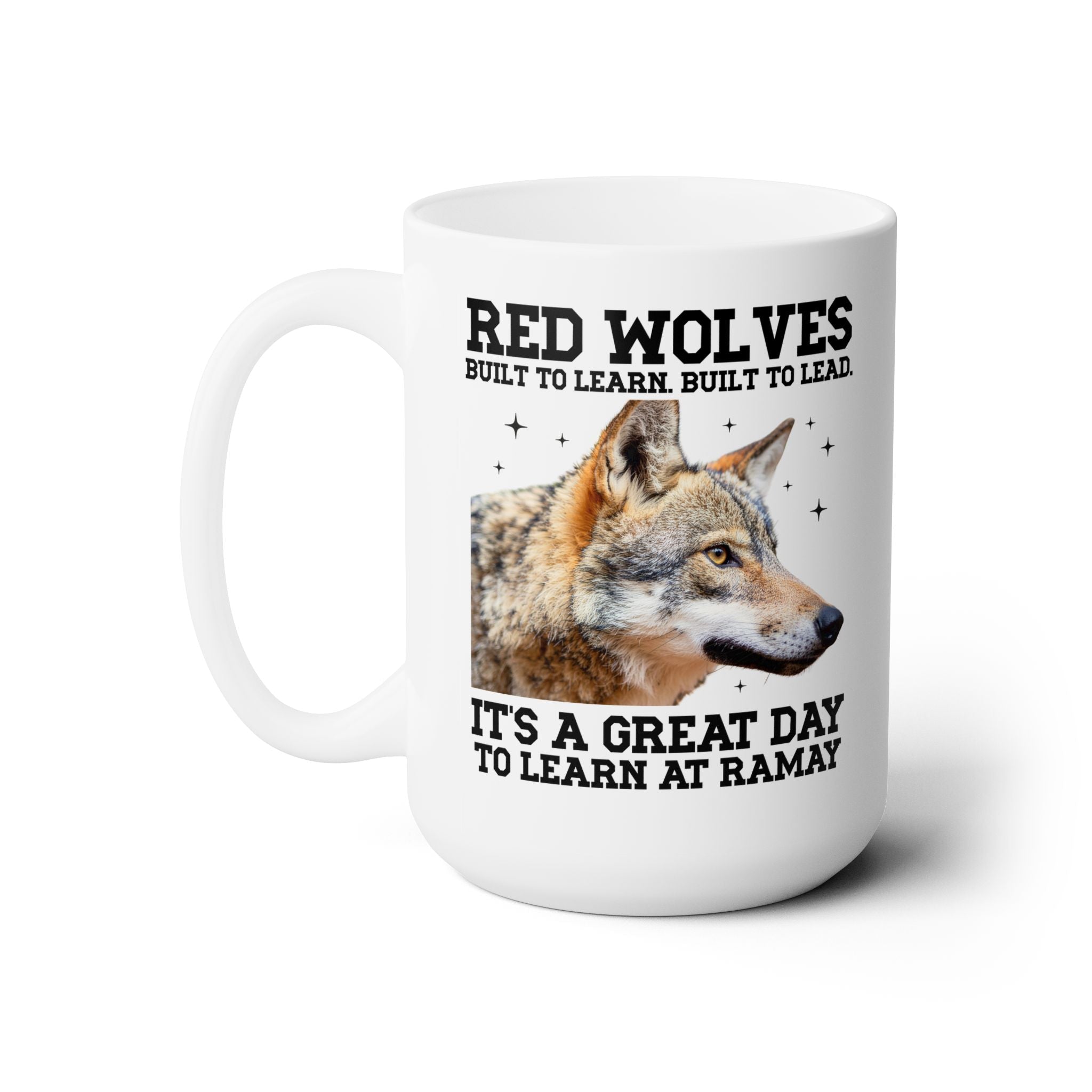 Ramay Junior High School: Built to Learn. Built to Lead. | FPS + Opal and June 15 Oz Coffee Mug, Fayetteville Public Schools - Opal and June
