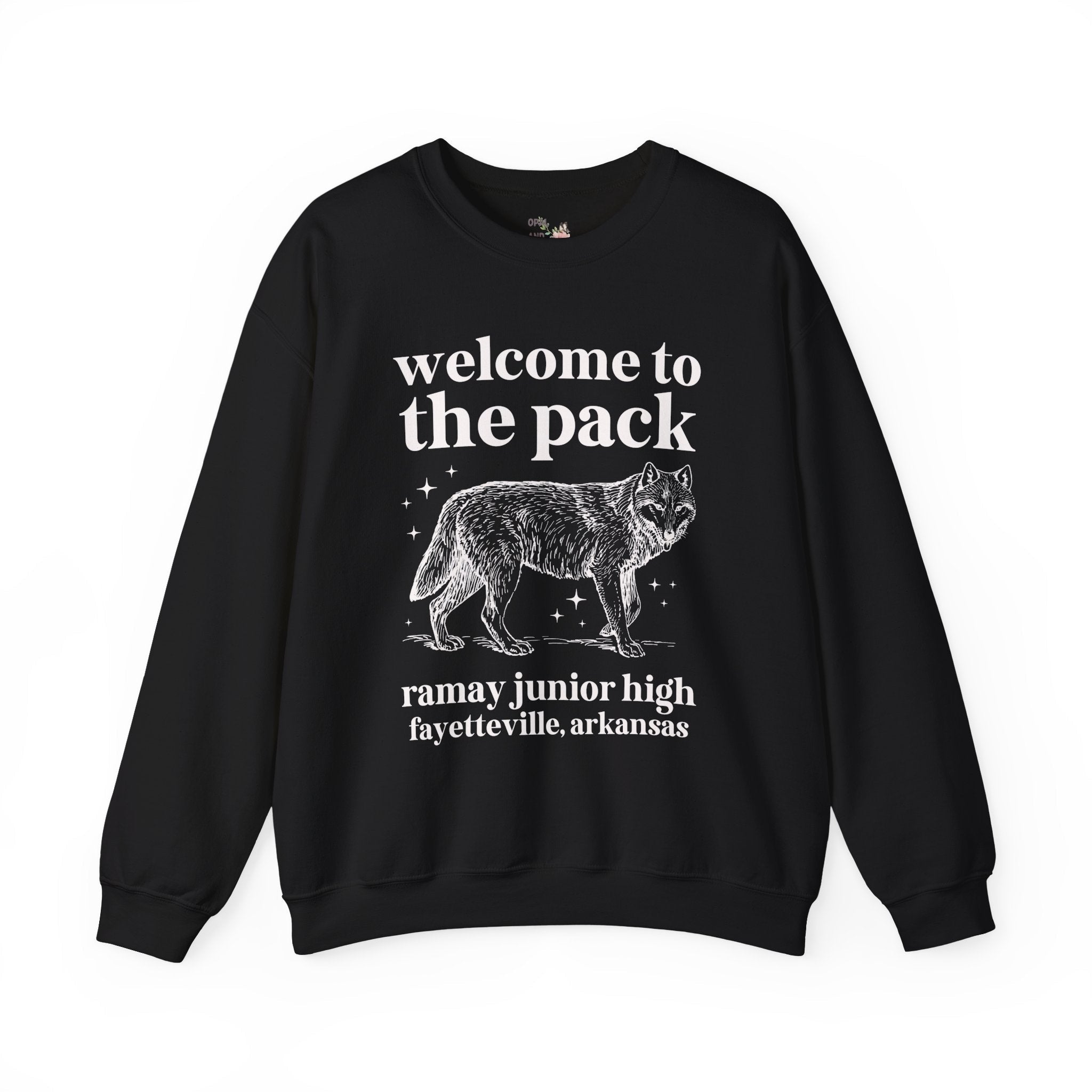 Ramay Junior High School Sweatshirt: Welcome to the Pack | FPS + Opal and June Sweatshirt, Fayetteville Public Schools - Opal and June