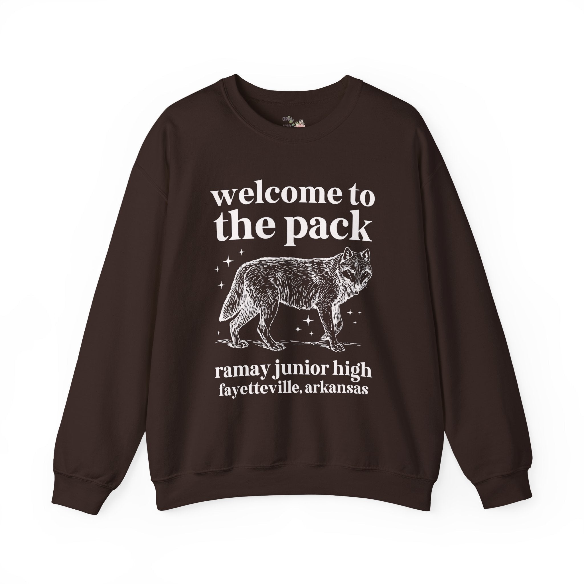 Ramay Junior High School Sweatshirt: Welcome to the Pack | FPS + Opal and June Sweatshirt, Fayetteville Public Schools - Opal and June