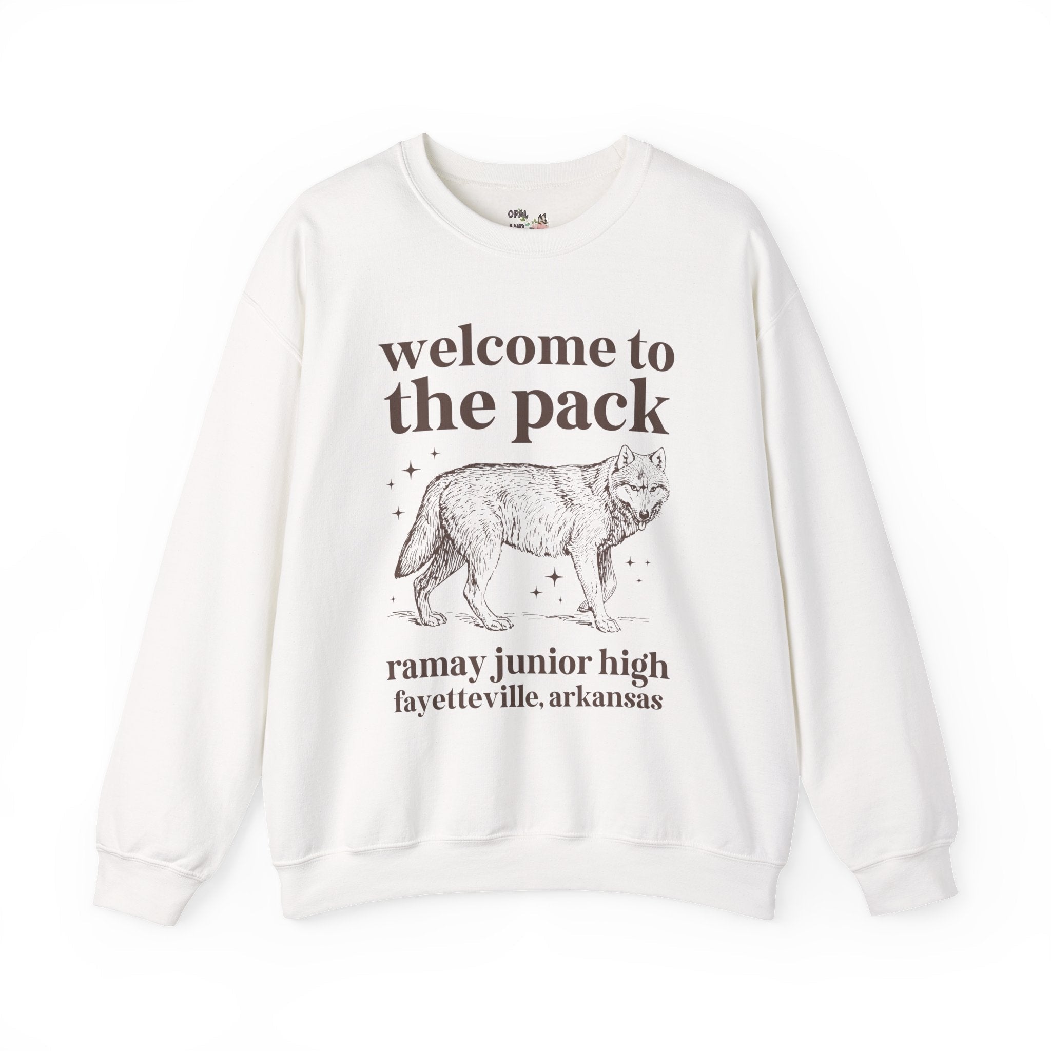 Ramay Junior High School Sweatshirt: Welcome to the Pack | FPS + Opal and June Sweatshirt, Fayetteville Public Schools - Opal and June