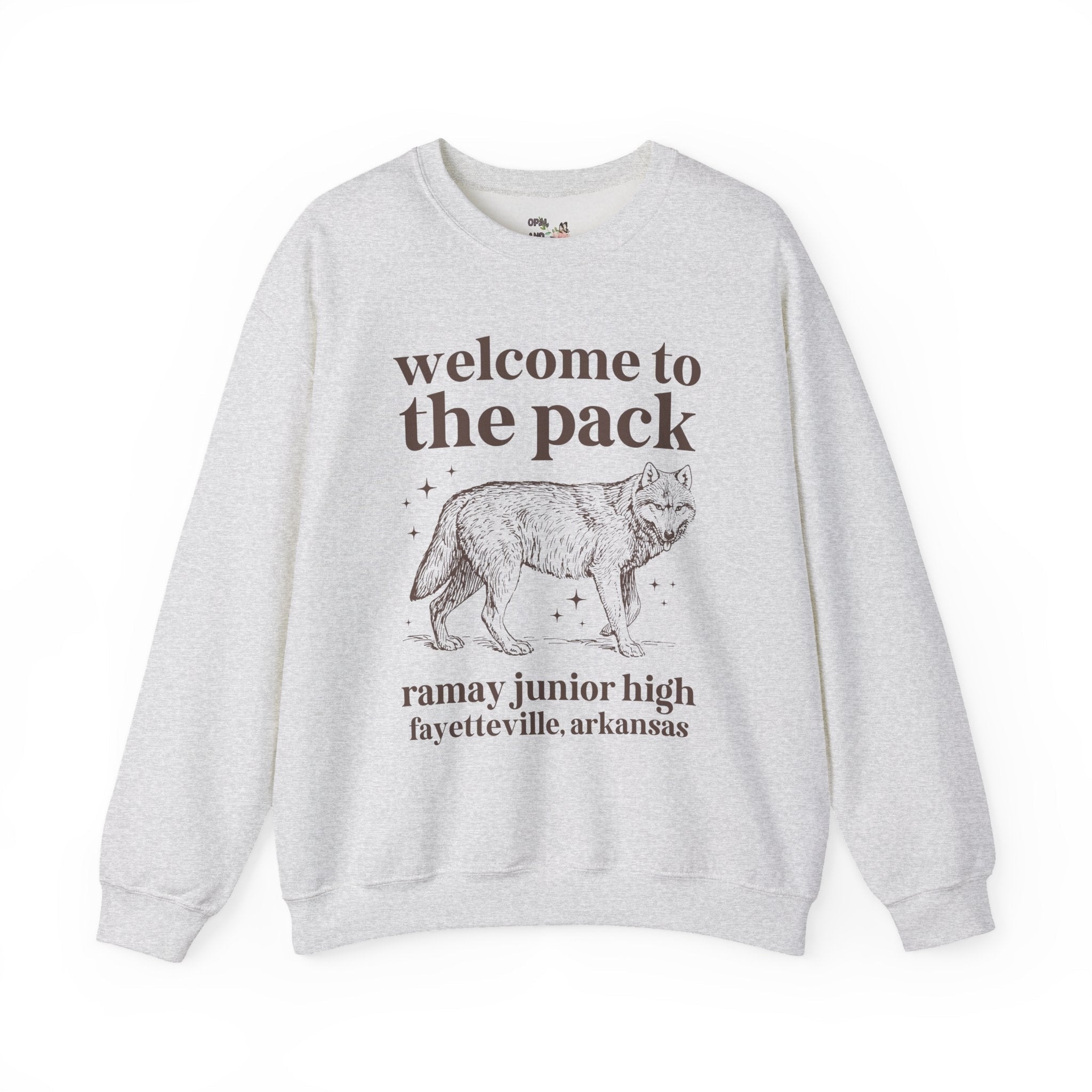 Ramay Junior High School Sweatshirt: Welcome to the Pack | FPS + Opal and June Sweatshirt, Fayetteville Public Schools - Opal and June