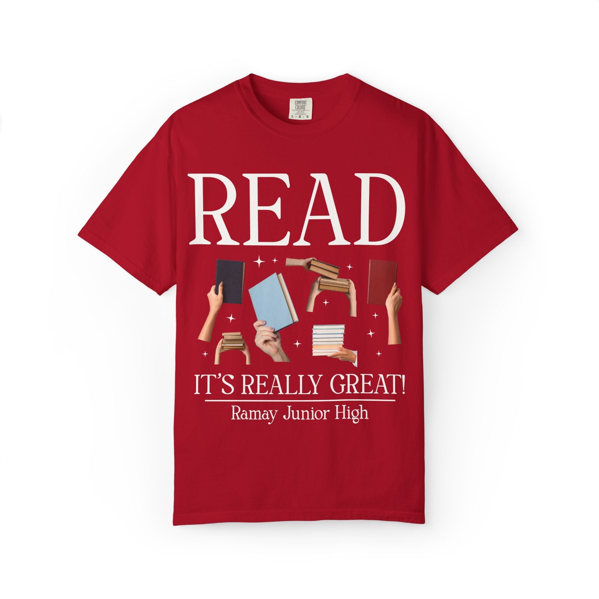 Ramay Junior High School Tee Shirt: Read It's Really Great | FPS + Opal and June Tee Shirt, Fayetteville Public Schools - Opal and June
