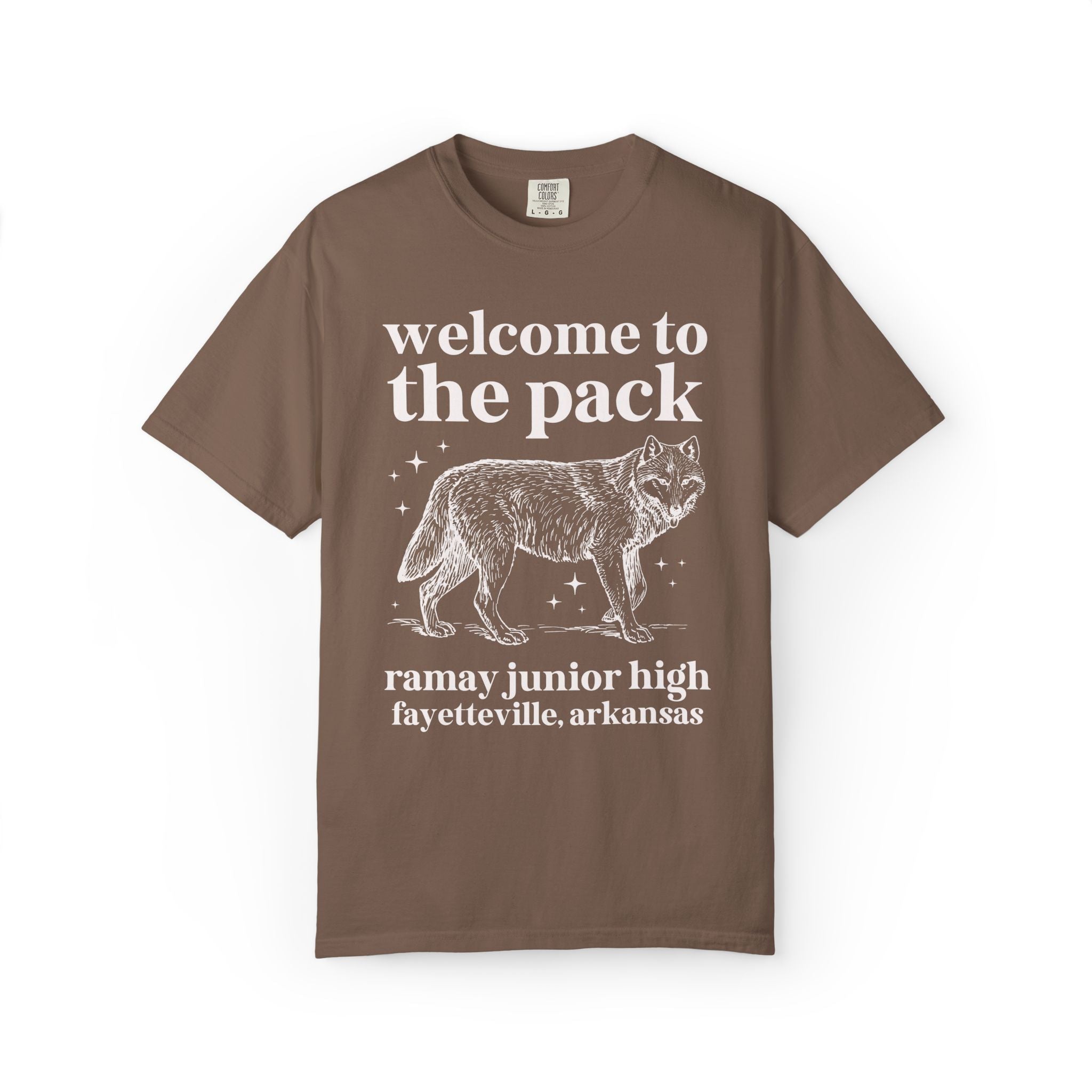 Ramay Junior High School Tee Shirt: Welcome to the Pack | FPS + Opal and June Tee Shirt, Fayetteville Public Schools - Opal and June