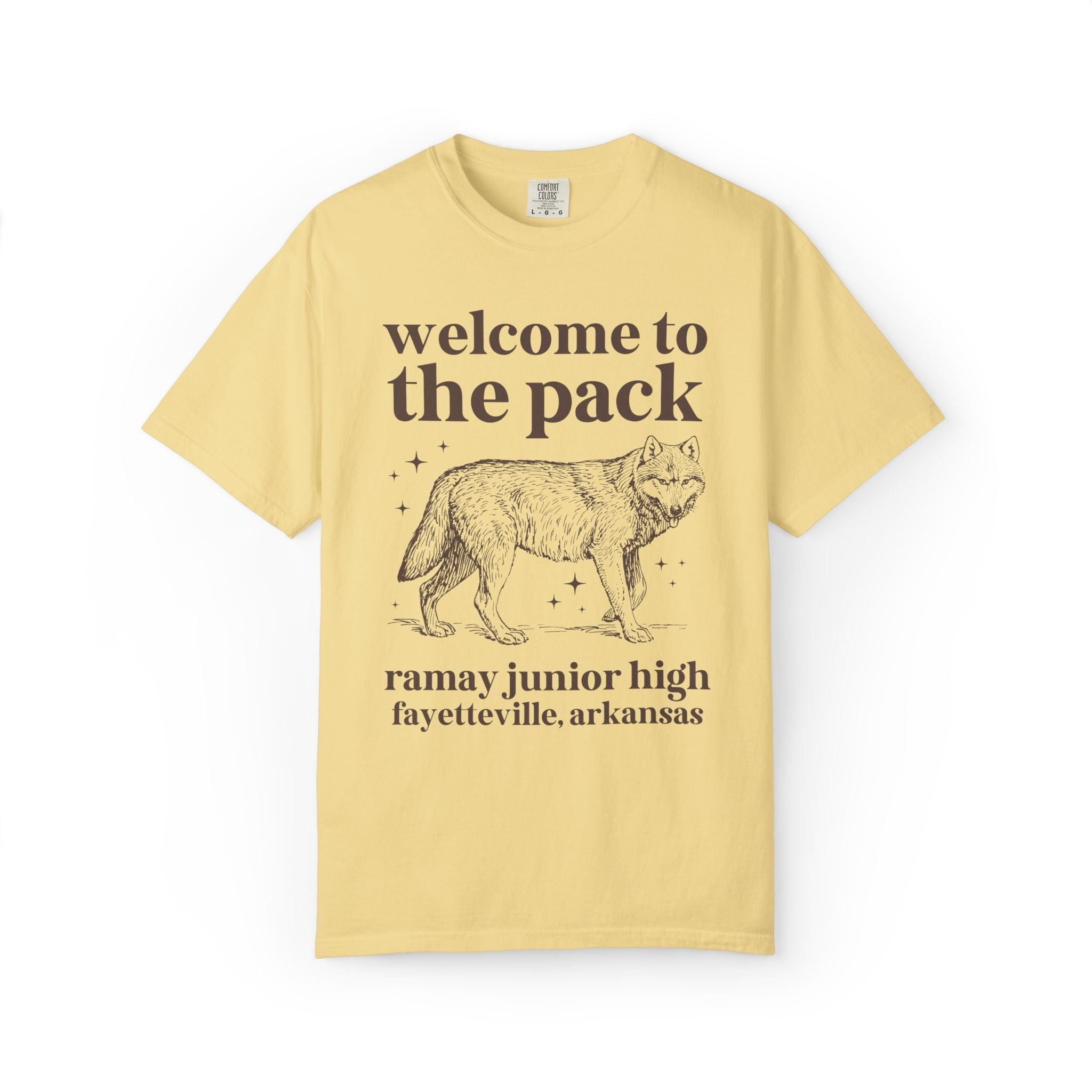 Ramay Junior High School Tee Shirt: Welcome to the Pack | FPS + Opal and June Tee Shirt, Fayetteville Public Schools - Opal and June