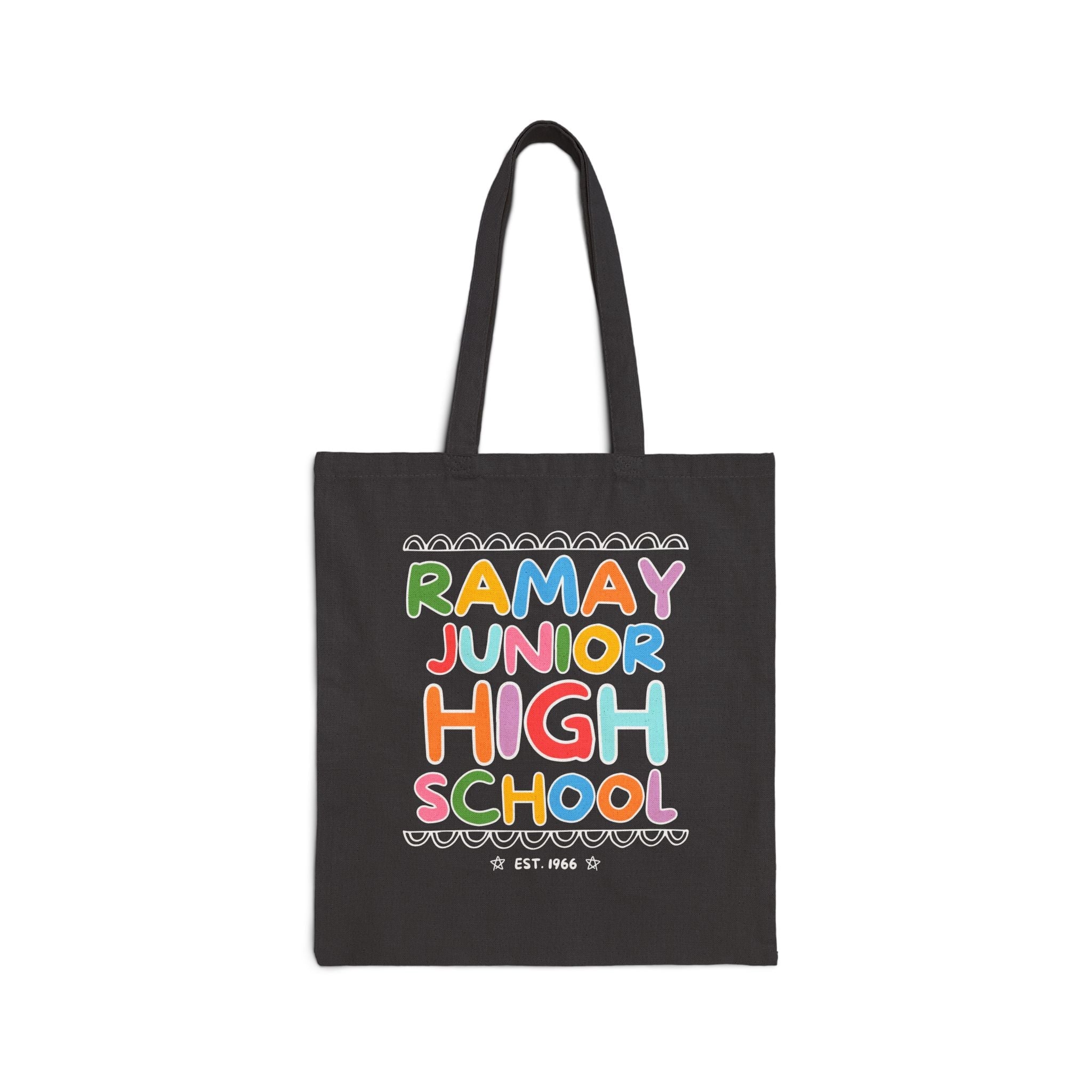 Ramay Junior High School Tote Bag: Rainbow Letters - Opal and June