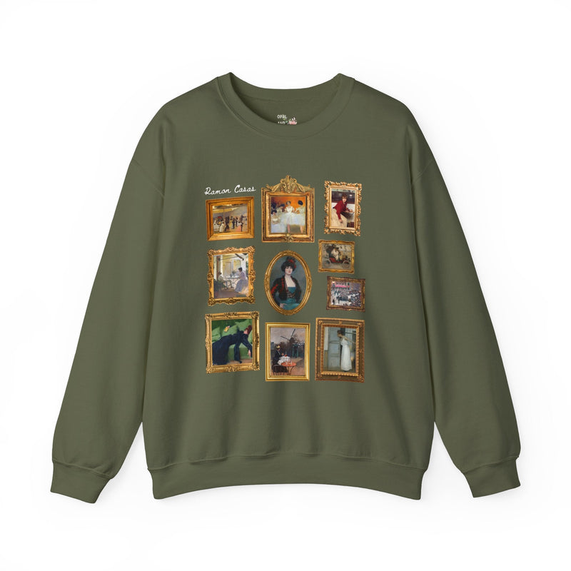 Ramon Casas Art History Sweatshirt: 19th Century European Art Shirt for Humanites Major or Art History Teacher, Catalan Art Nouveau Movement - Opal and June