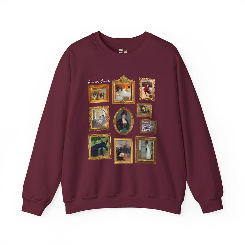 Ramon Casas Art History Sweatshirt: 19th Century European Art Shirt for Humanites Major or Art History Teacher, Catalan Art Nouveau Movement - Opal and June