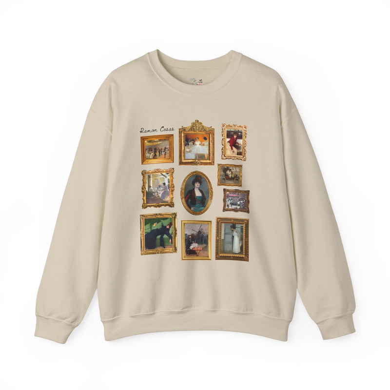 Ramon Casas Art History Sweatshirt: 19th Century European Art Shirt for Humanites Major or Art History Teacher, Catalan Art Nouveau Movement - Opal and June