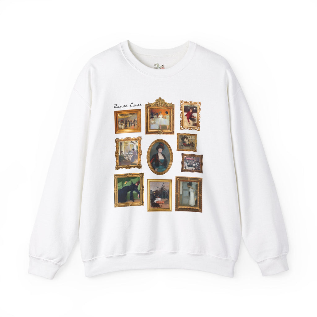 Ramon Casas Art History Sweatshirt: 19th Century European Art Shirt for Humanites Major or Art History Teacher, Catalan Art Nouveau Movement - Opal and June