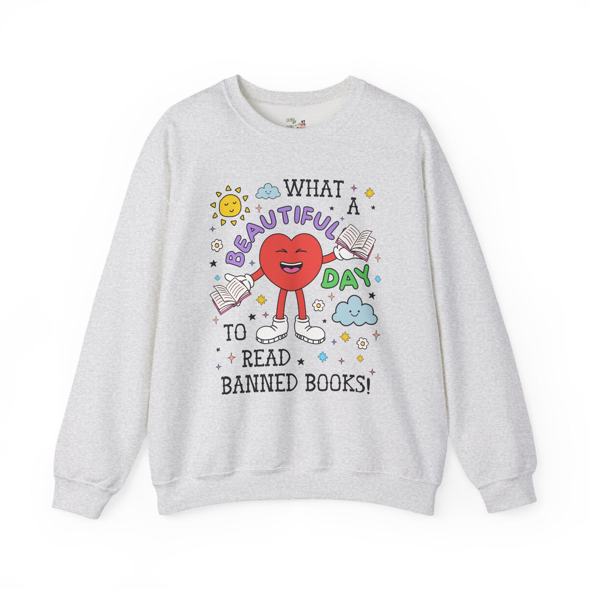 Read Banned Books Librarian Sweatshirt, Reading Teacher or Leftist Bookworm, Cute 90s Aesthetic Book Lover Gift Idea, Literature Professor - Opal and June