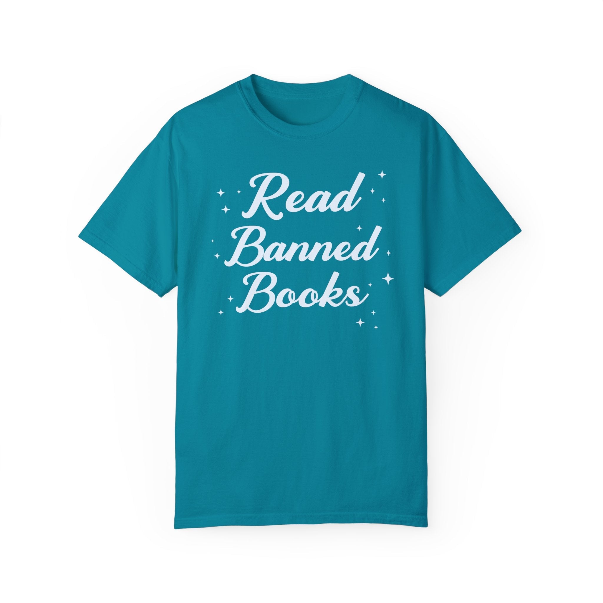 Read Banned Books Tee Shirt with Stars - Opal and June
