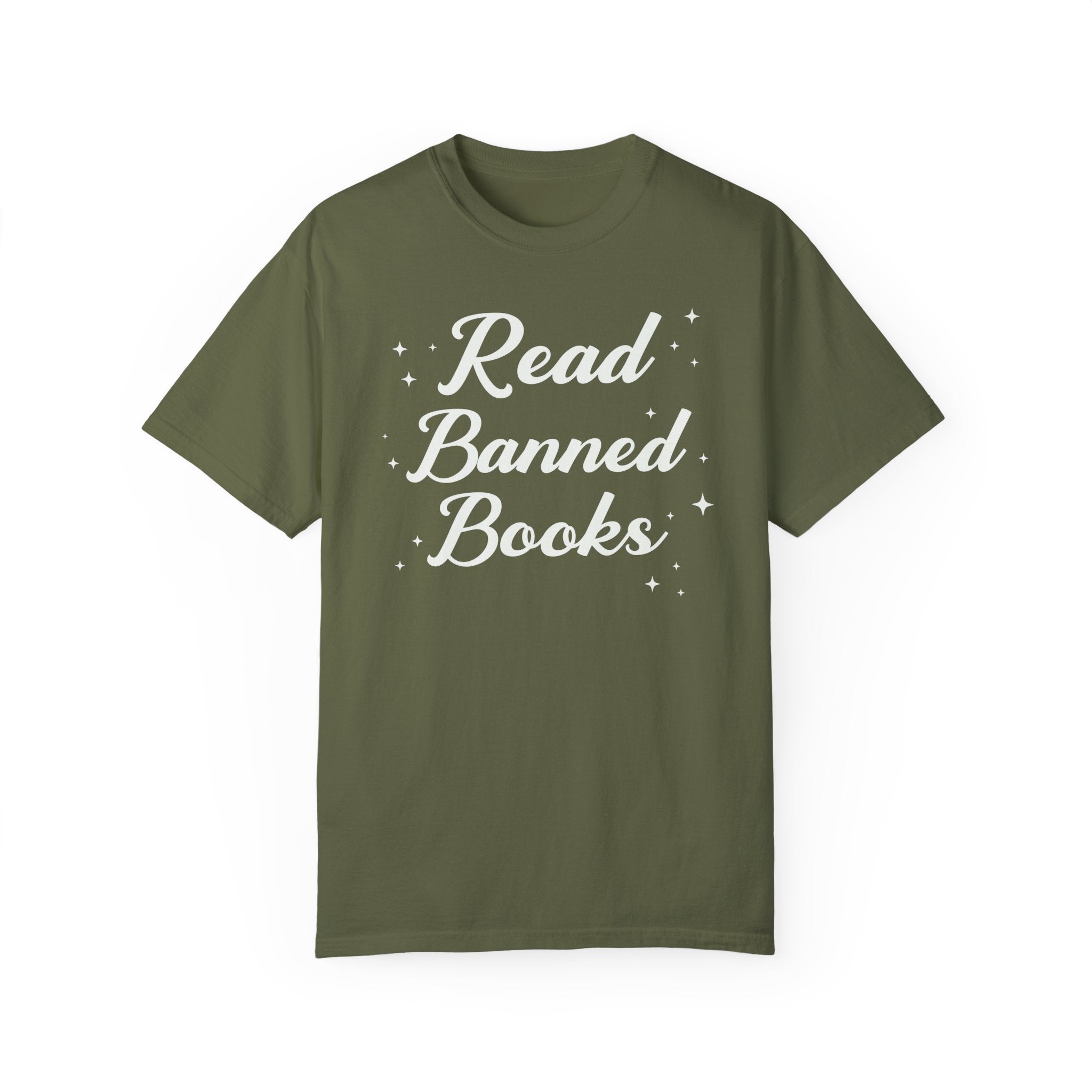 Read Banned Books Tee Shirt with Stars - Opal and June