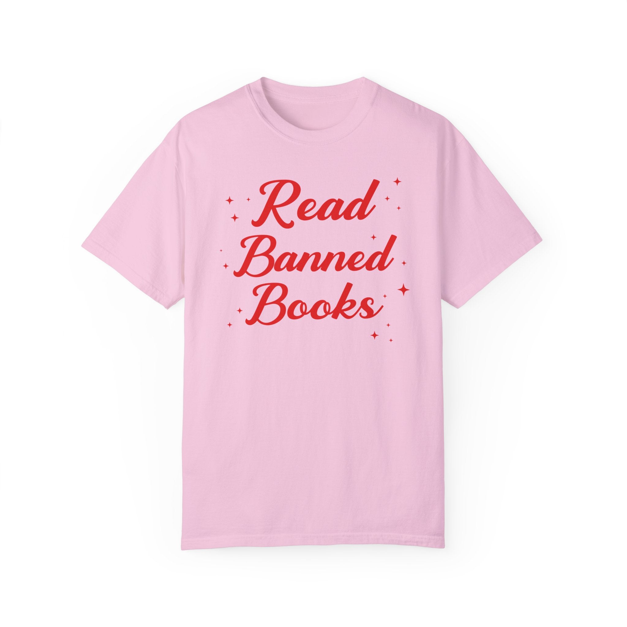 Read Banned Books Tee Shirt with Stars - Opal and June