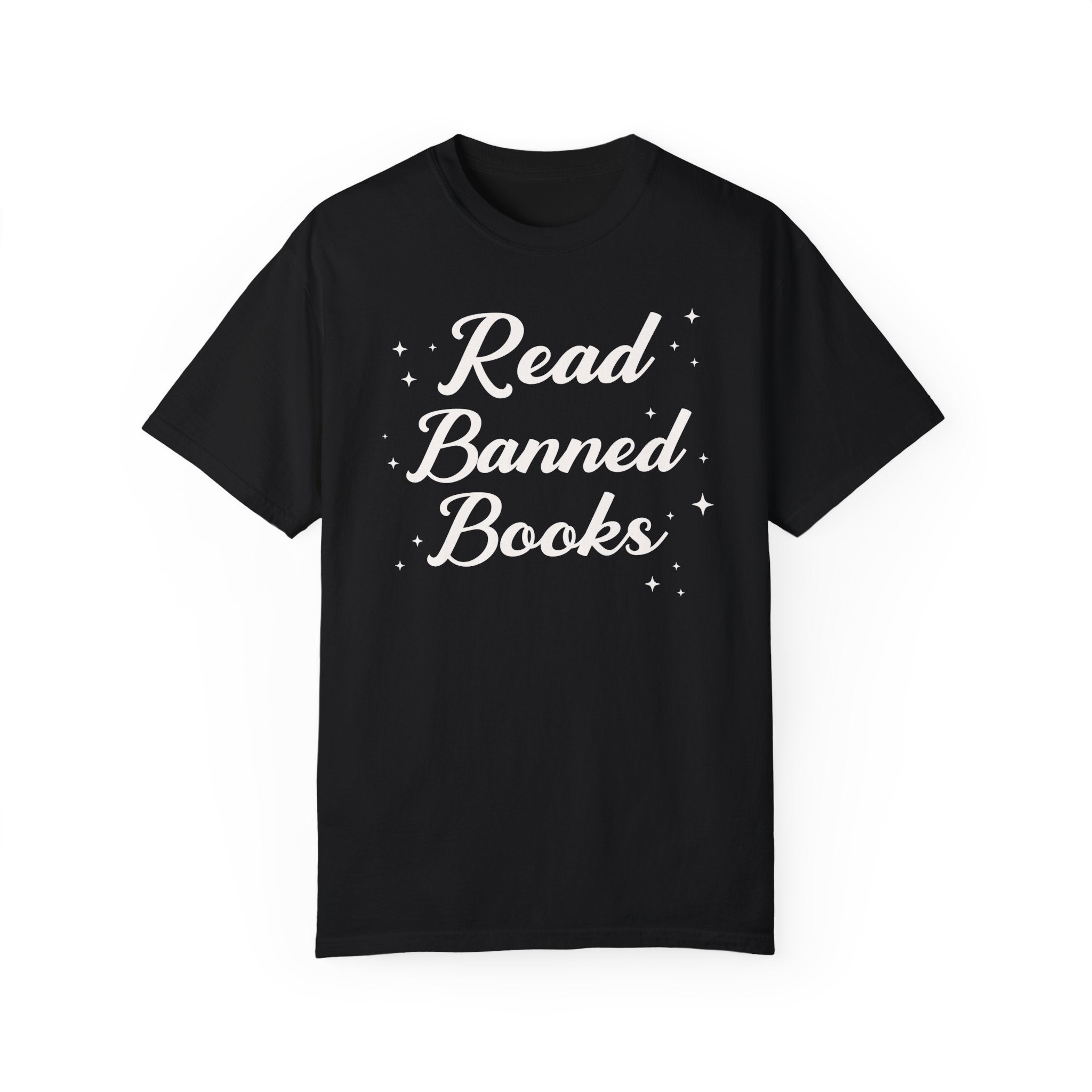 Read Banned Books Tee Shirt with Stars - Opal and June