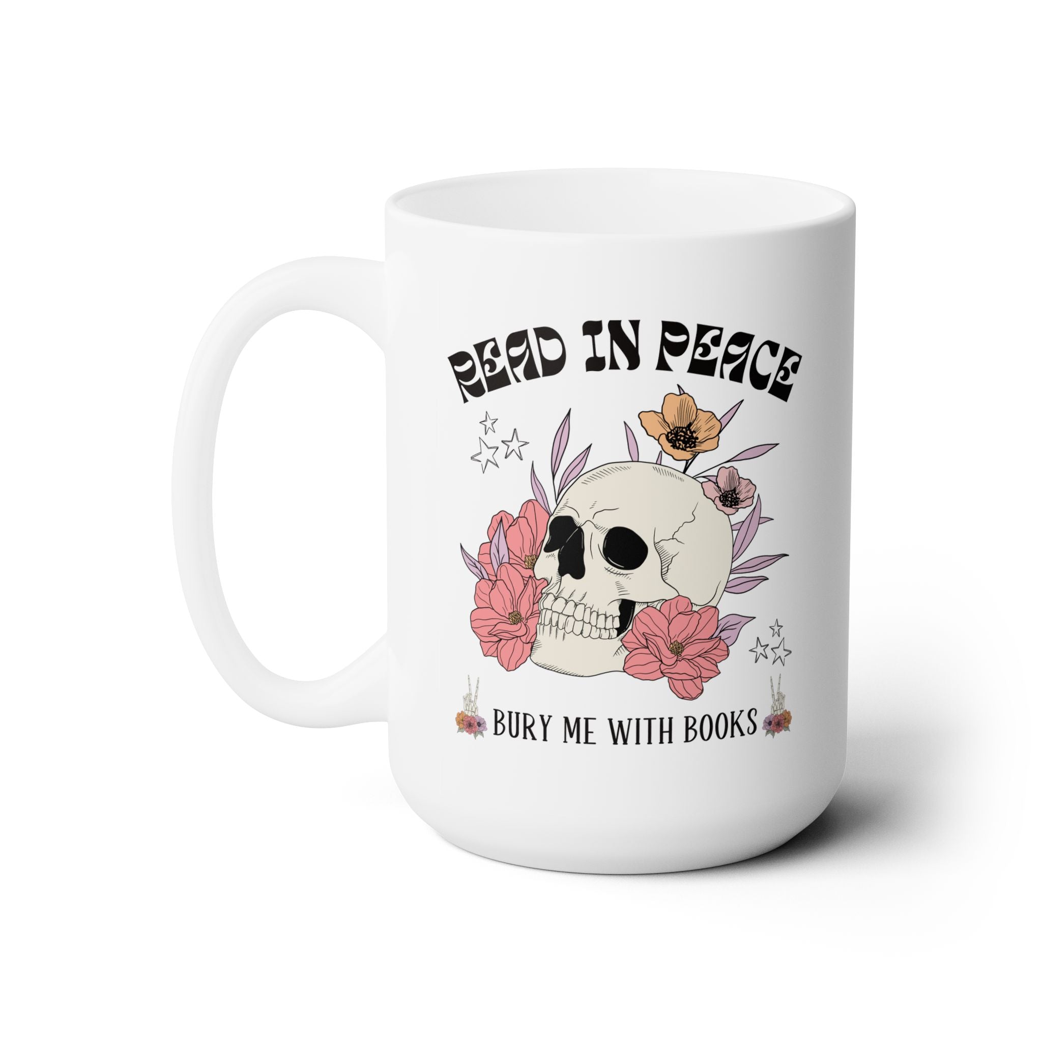Read in Peace Skull Mug - Opal and June