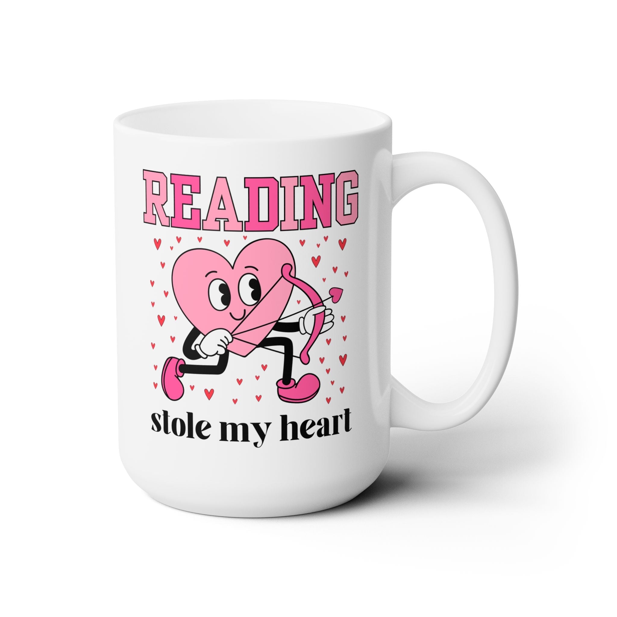 Reading Stole My Heart: Bookish Valentine's Day Mug - Opal and June