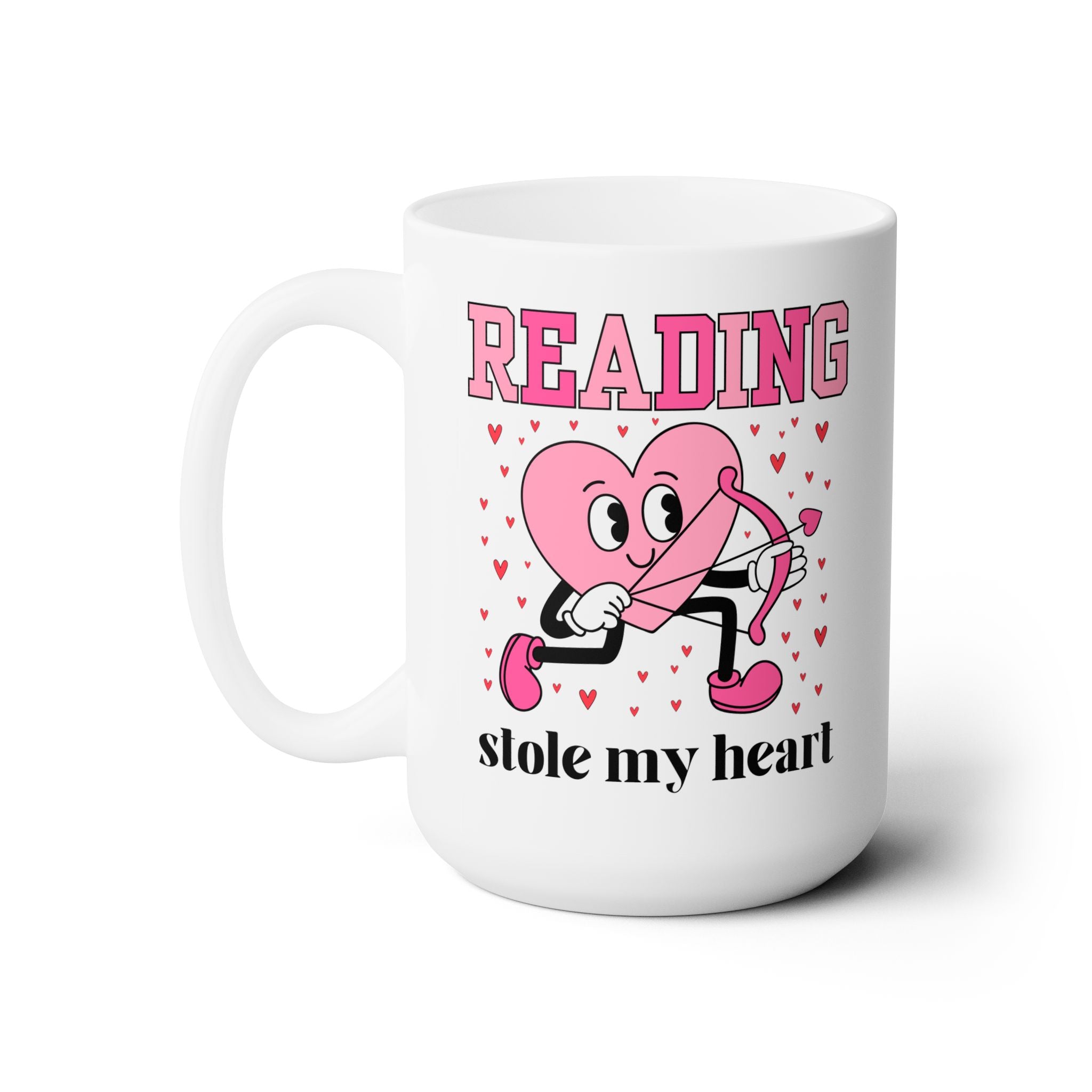 Reading Stole My Heart: Bookish Valentine's Day Mug - Opal and June