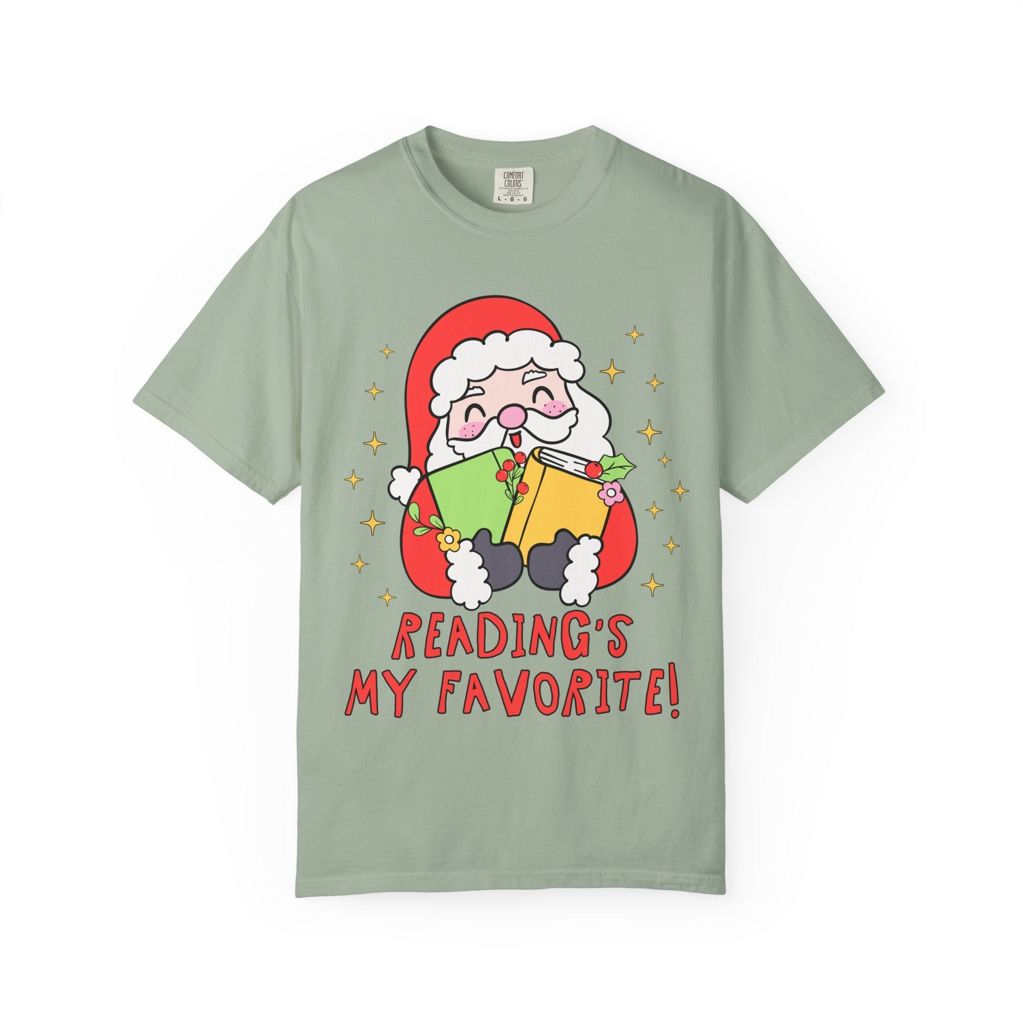 Reading's My Favorite Santa Tee - Opal and June