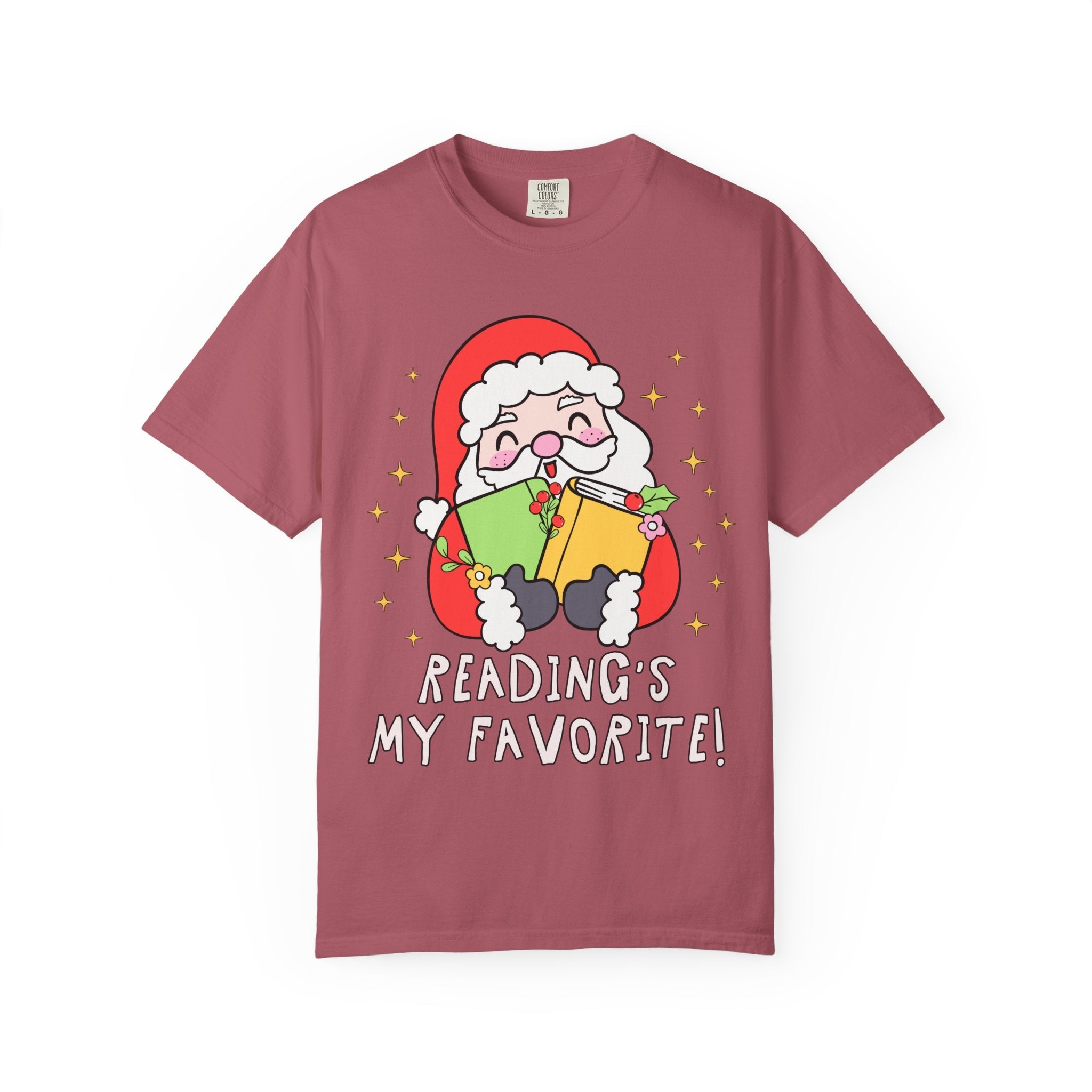 Reading's My Favorite Santa Tee - Opal and June