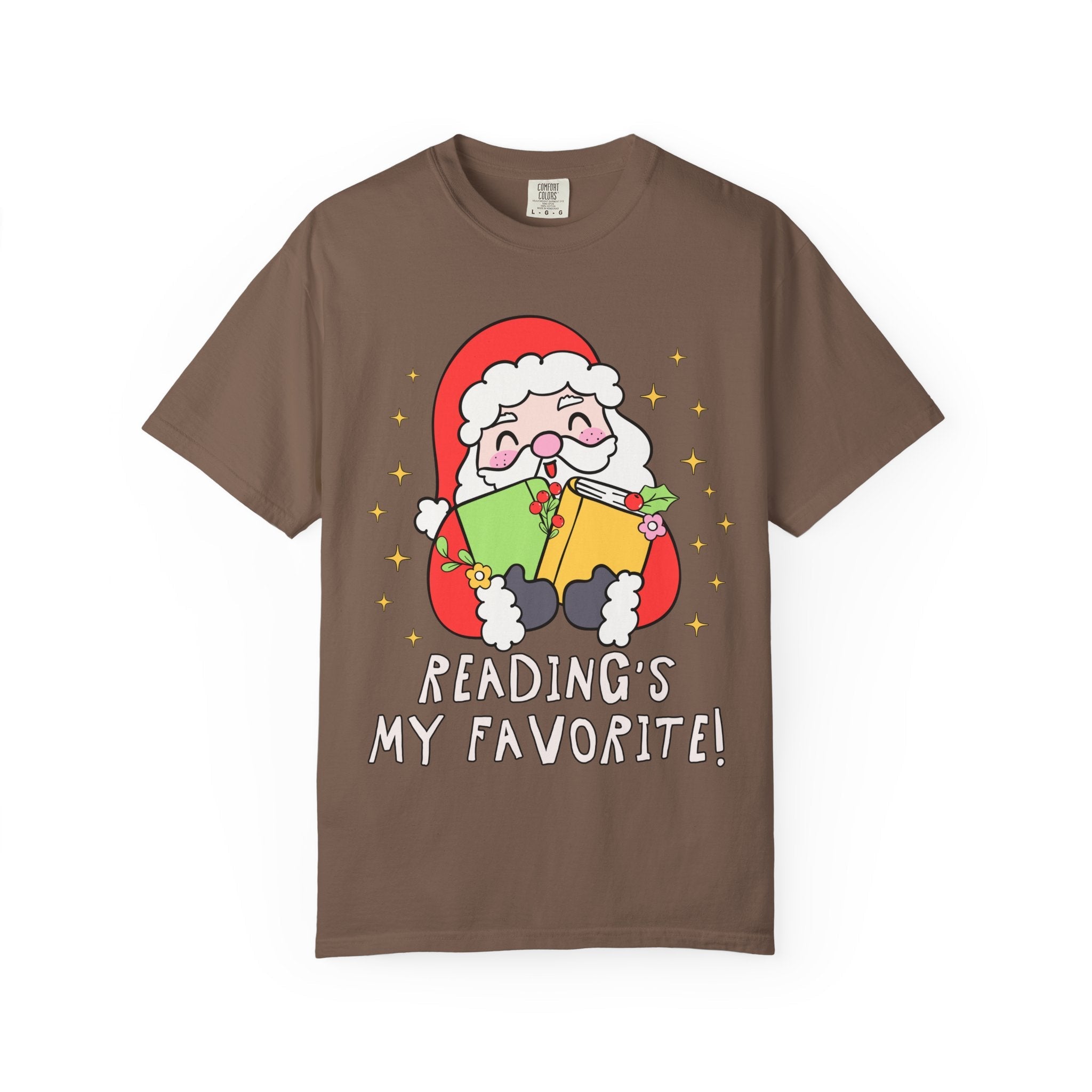 Reading's My Favorite Santa Tee - Opal and June