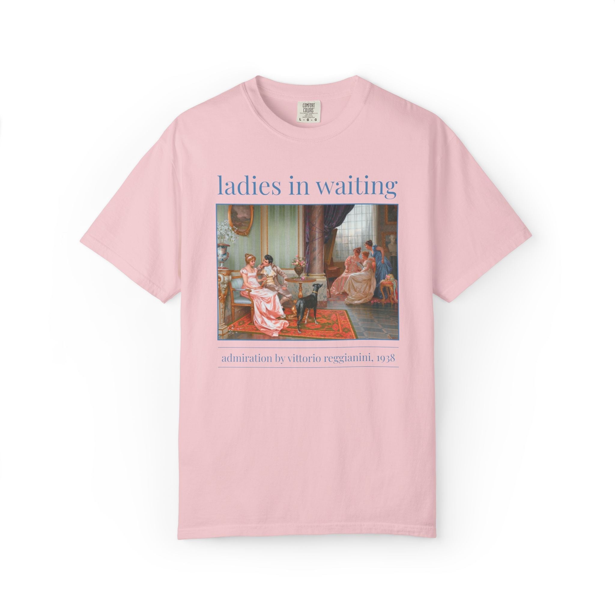 Regency Romance Bachelorette Tee Shirt for Bookworm or Historical Romance Bookish Bride, Admiration by Vittorio Reggianini Art History Tee - Opal and June
