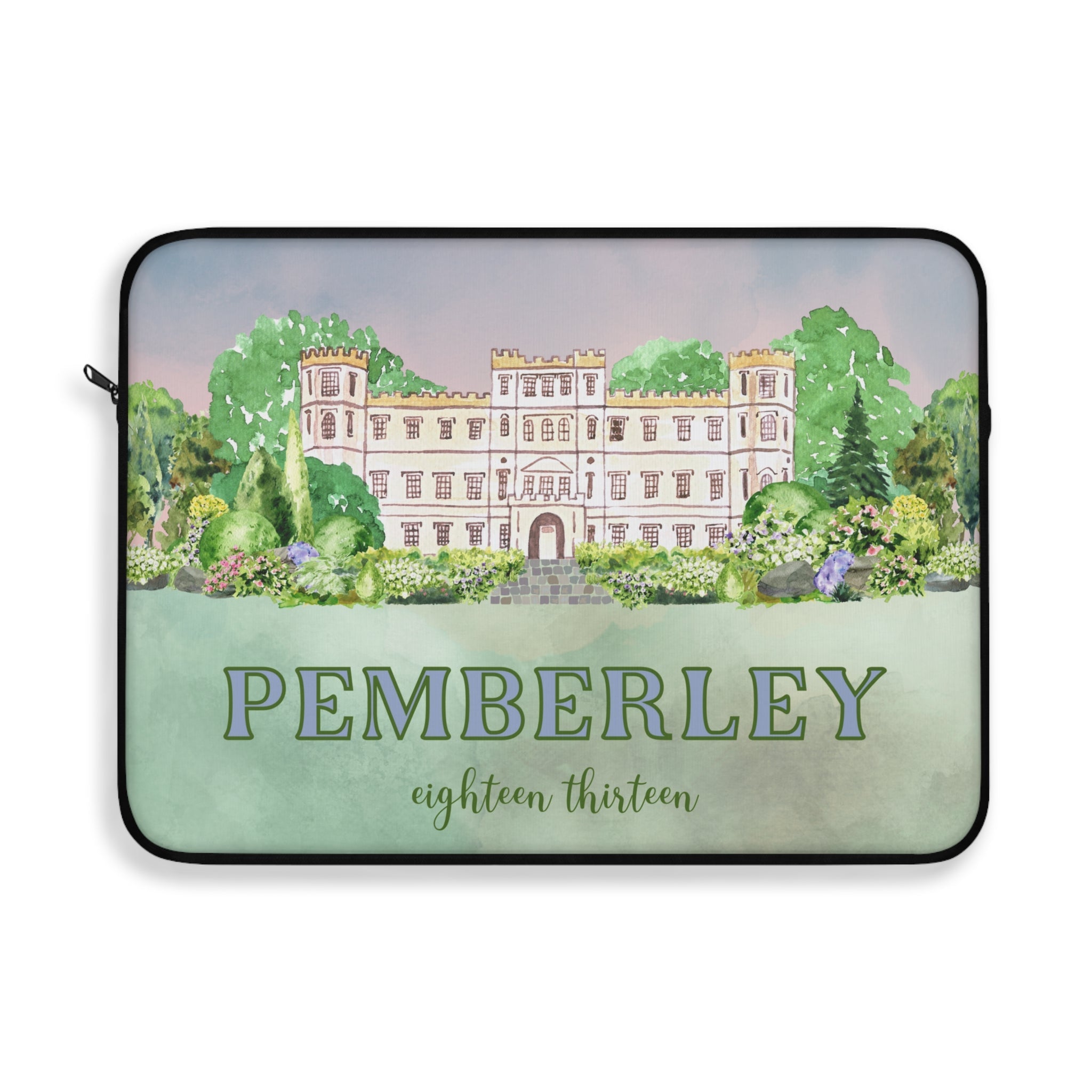 Regency Romance Laptop Sleeve: Pemberley 1813 | Pride and Prejudice Gift - Opal and June